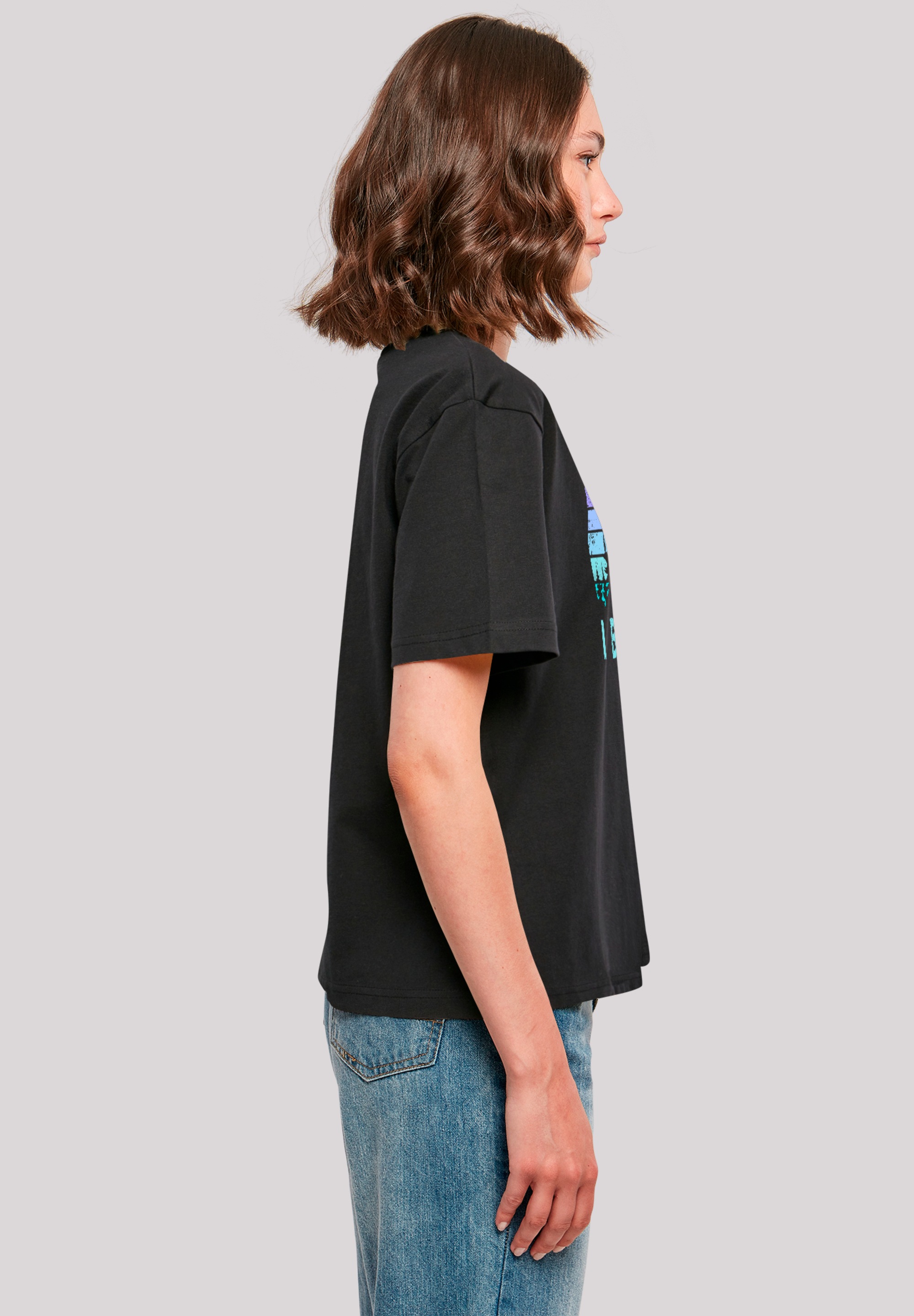 F4NT4STIC T-Shirt »I BELIEVE UFO Alien Raumschiff Retro«, Premium Qualität