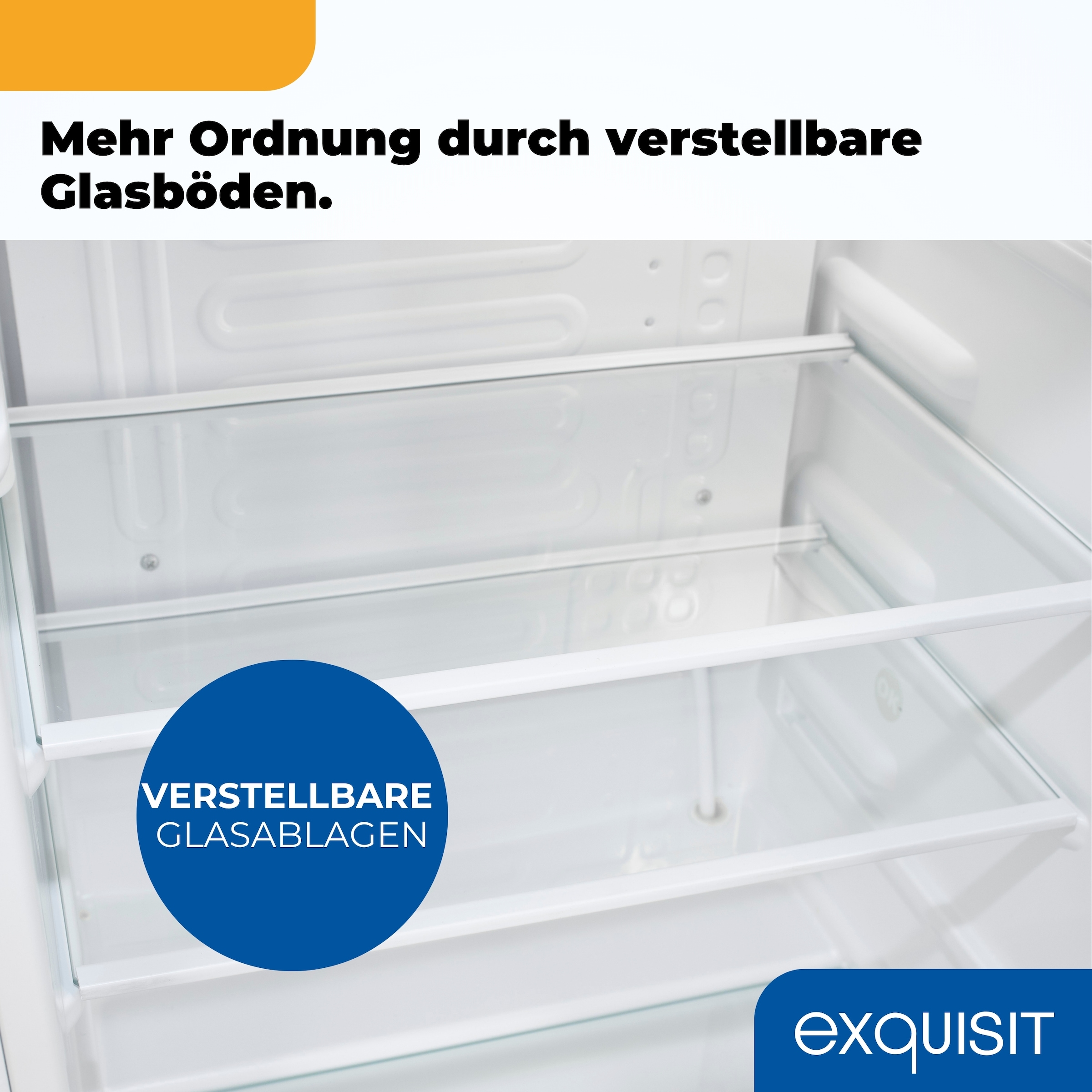 exquisit Kühlschrank KS85-V-091D weiss »KS85-V-091D weiss« 84,3 cm hoch 45 cm breit