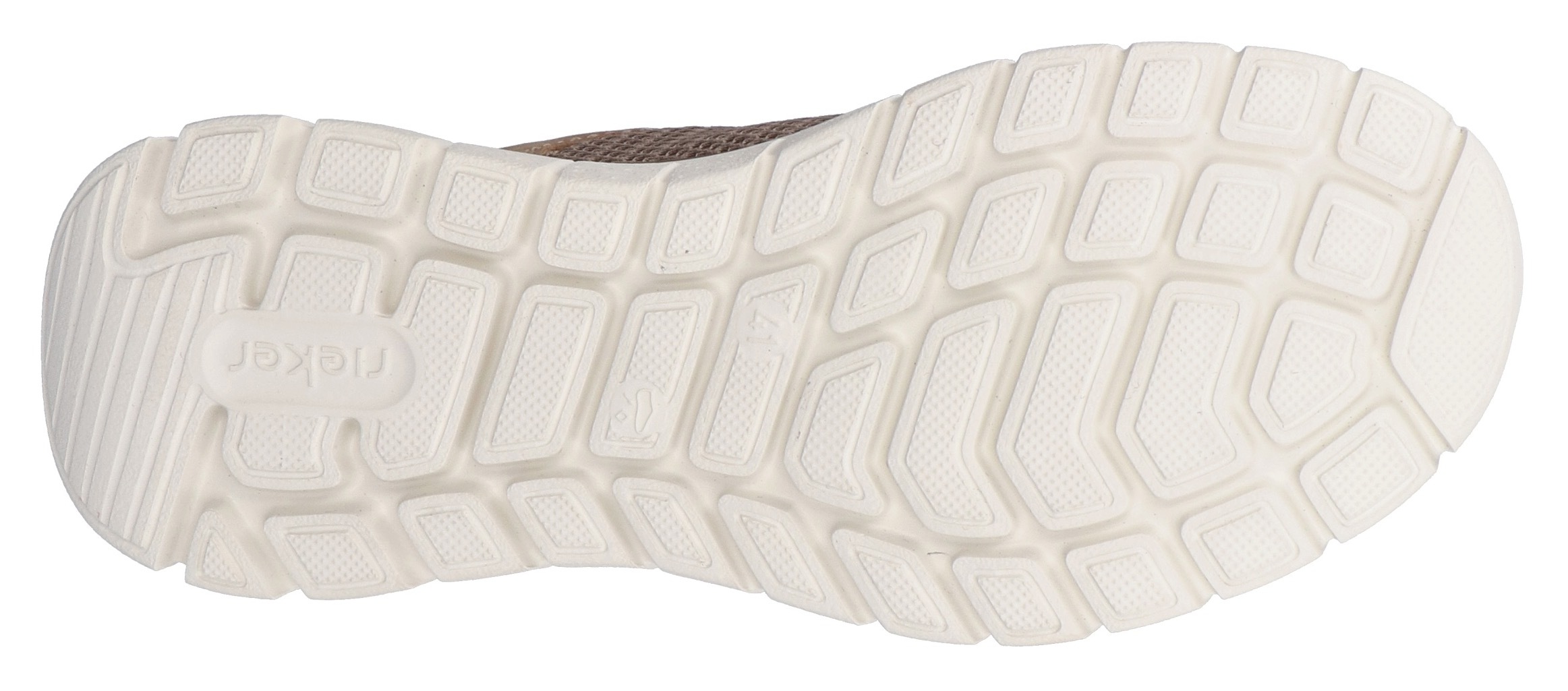 Rieker Slip-On Sneaker, Schlupfschuh, Slipper, Freizeitschuh, Gummizug und helle Laufsohle