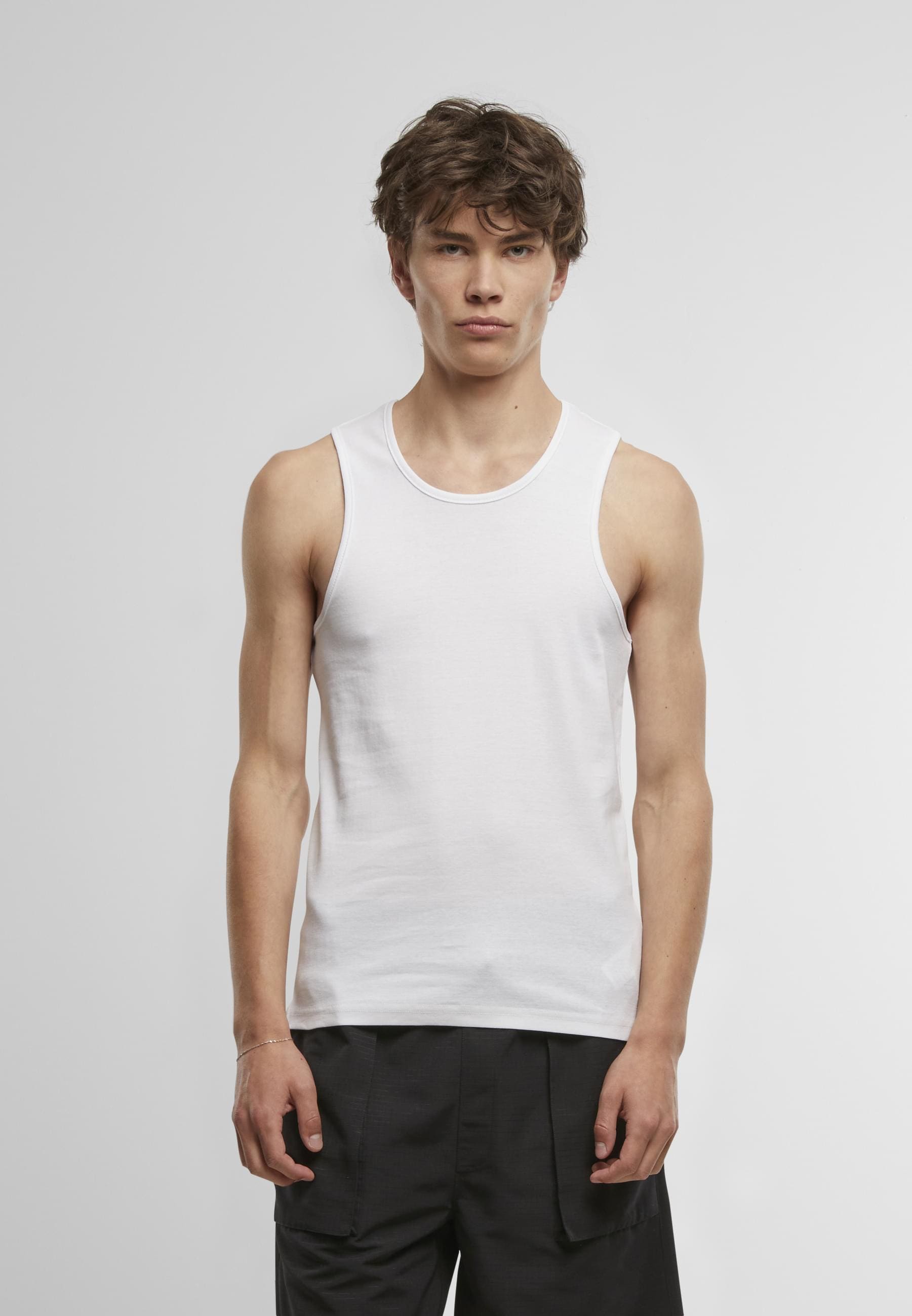 URBAN CLASSICS Tanktop »Urban Classics Ribbed Undershirt 2-Pack«, (1 tlg.)