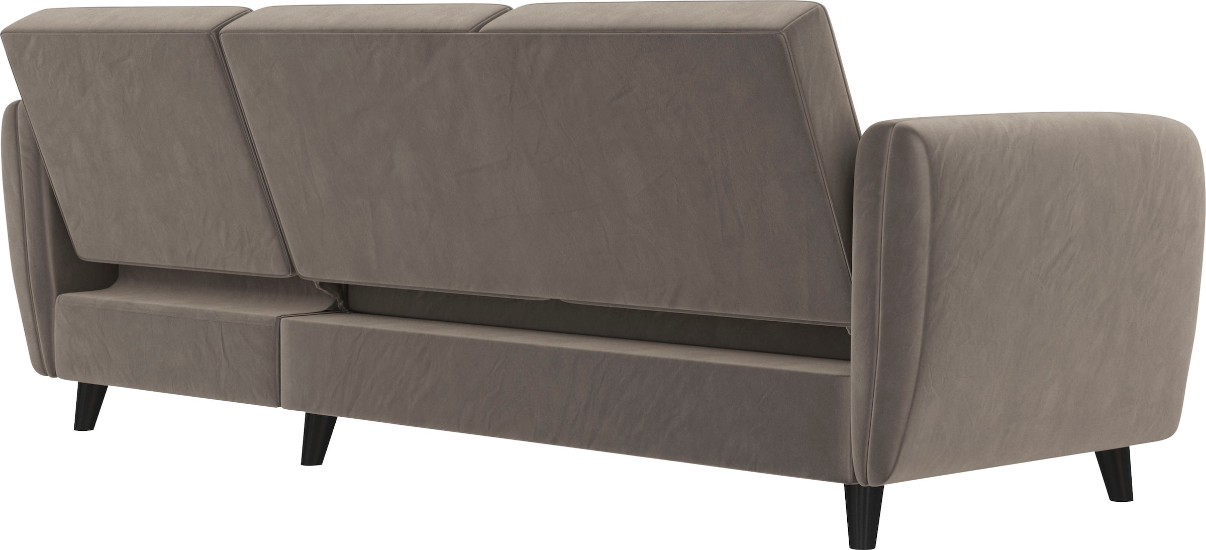 Dorel Home Ecksofa »Perry, L-Form,«, Rückenlehne, verschiedene Farbvarianten, Sitzhöhe 43 cm, Breite 219 cm