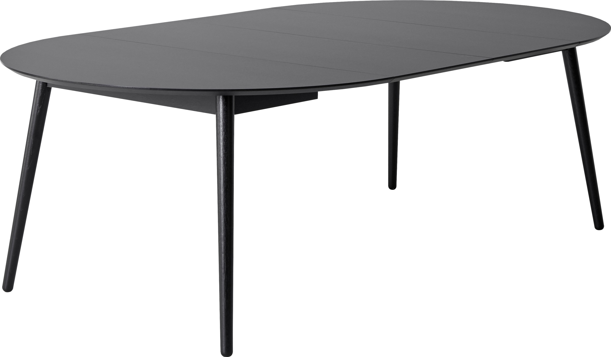 Hammel Furniture Esstisch »Meza Designtisch mit Auszugsfunktion und 2 Einlegeplatten«, Ø135(231) cm, runde Tischplatte aus MDF/Laminat, Massivholzgestell