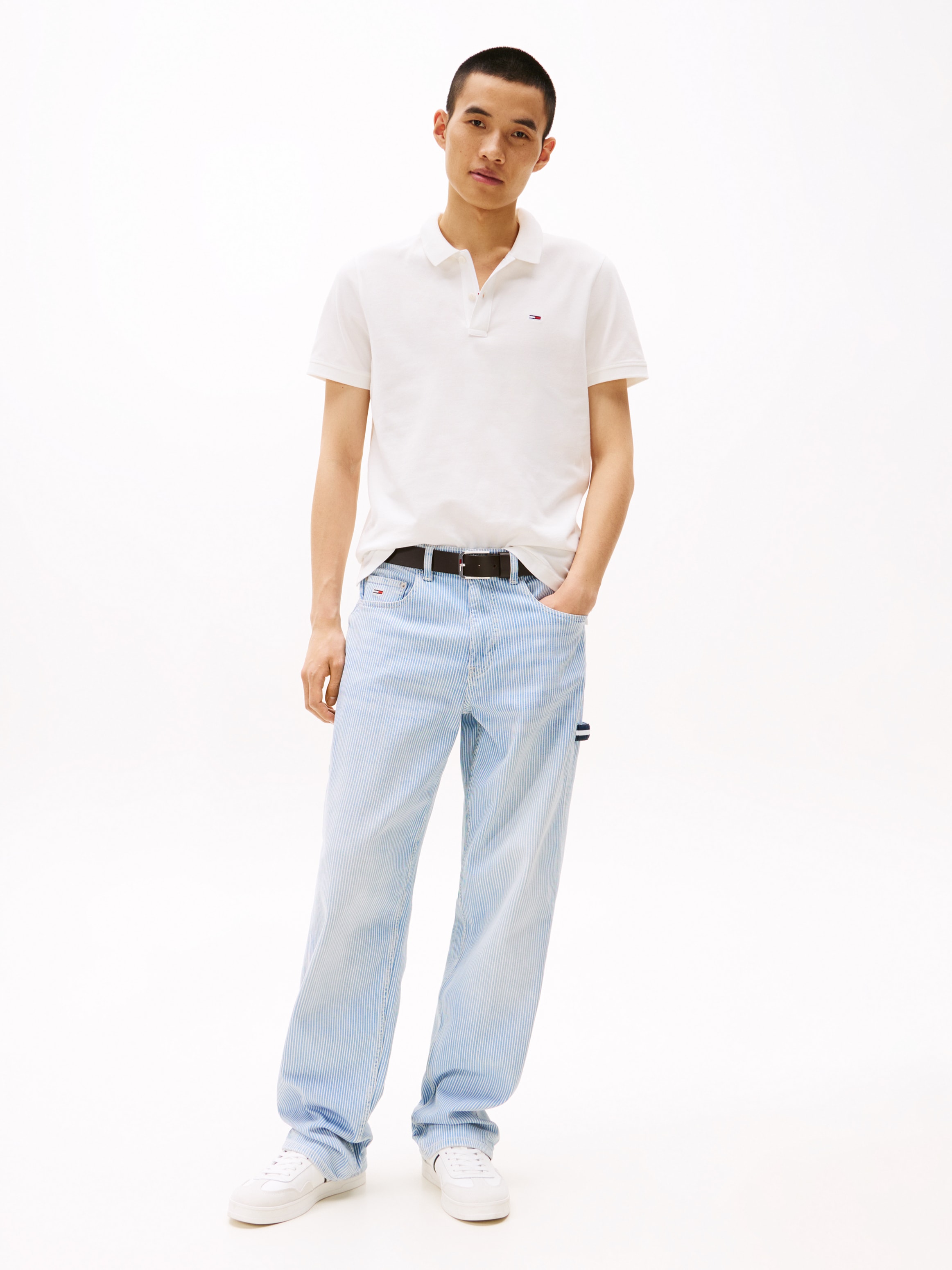 Tommy Jeans Poloshirt »TJM SLIM PLACKET POLO EXT«