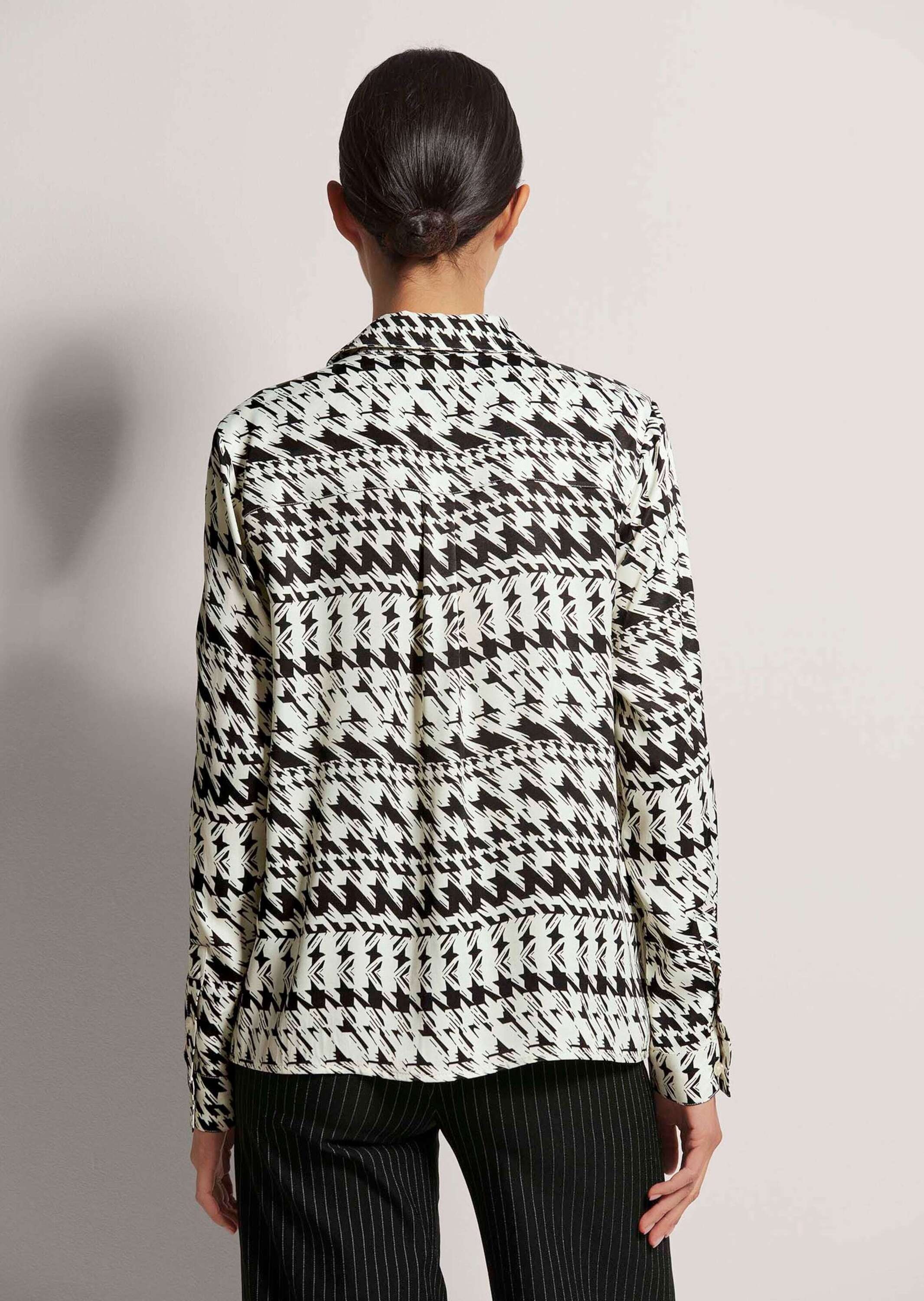 MADELEINE Hemdbluse Black/White 38 3