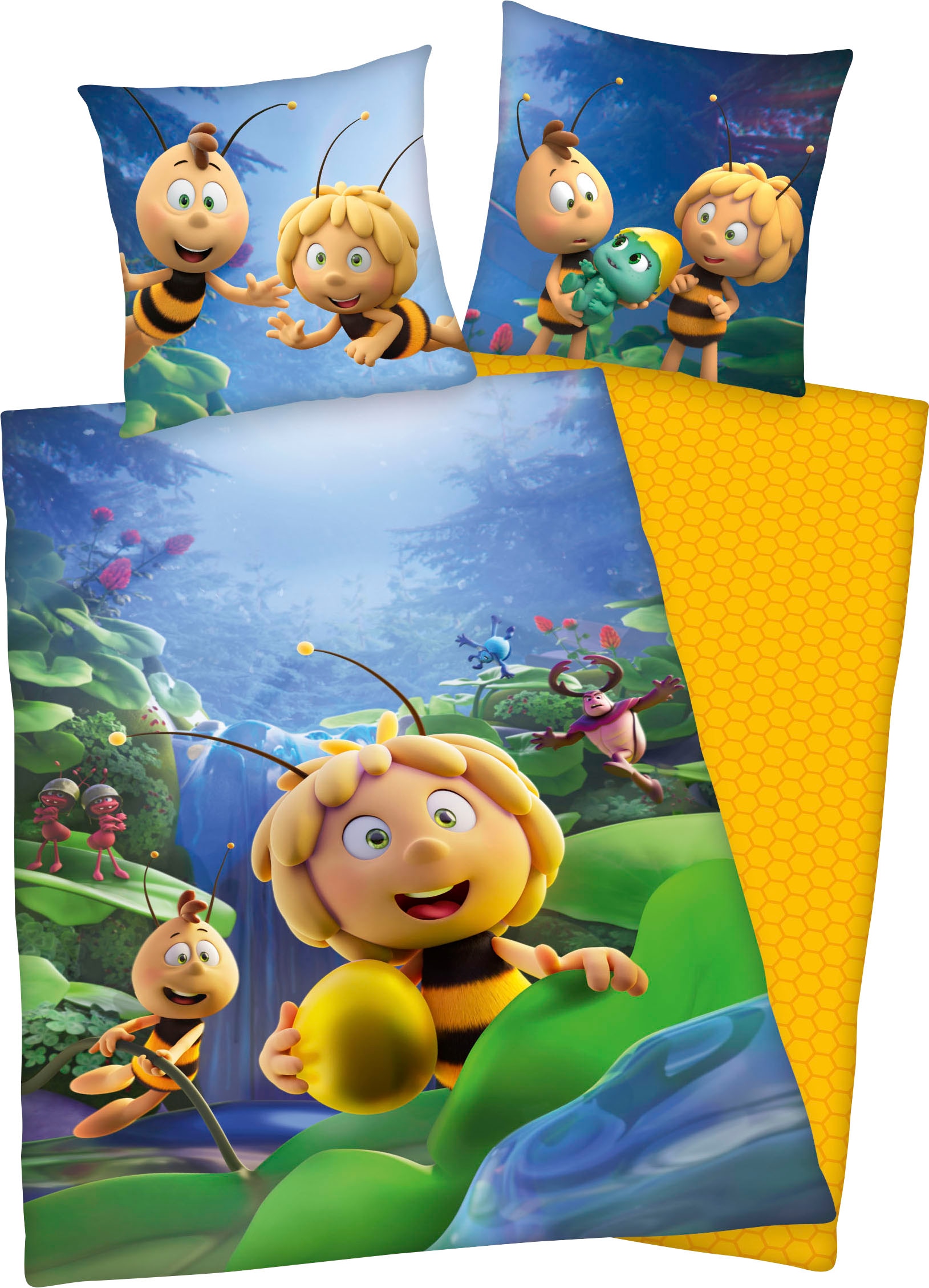 Die Biene Maja Kinderbettwäsche "Biene Maja", mit tollem Biene Maja und Willi Motiv