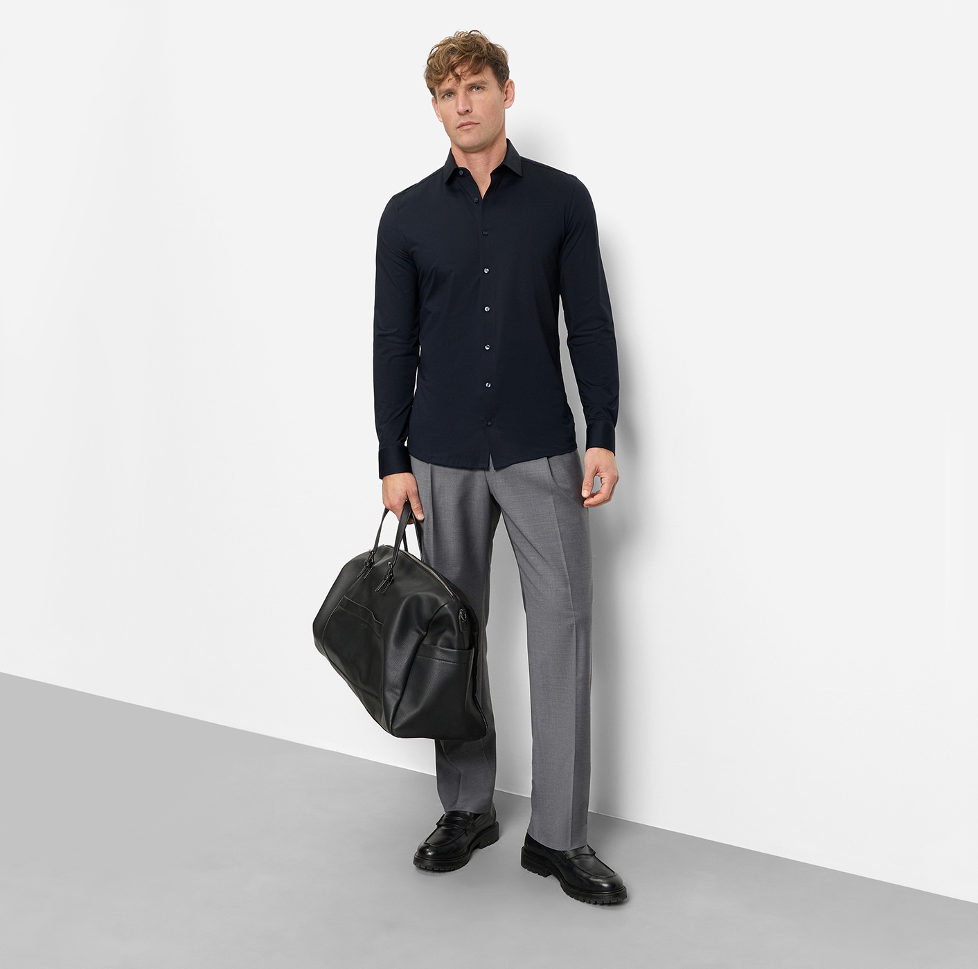 OLYMP Langarmhemd »Level Five 24/Seven« Atmungsaktiv, Jersey, sehr dehnbar, body fit, Modern Kentkragen