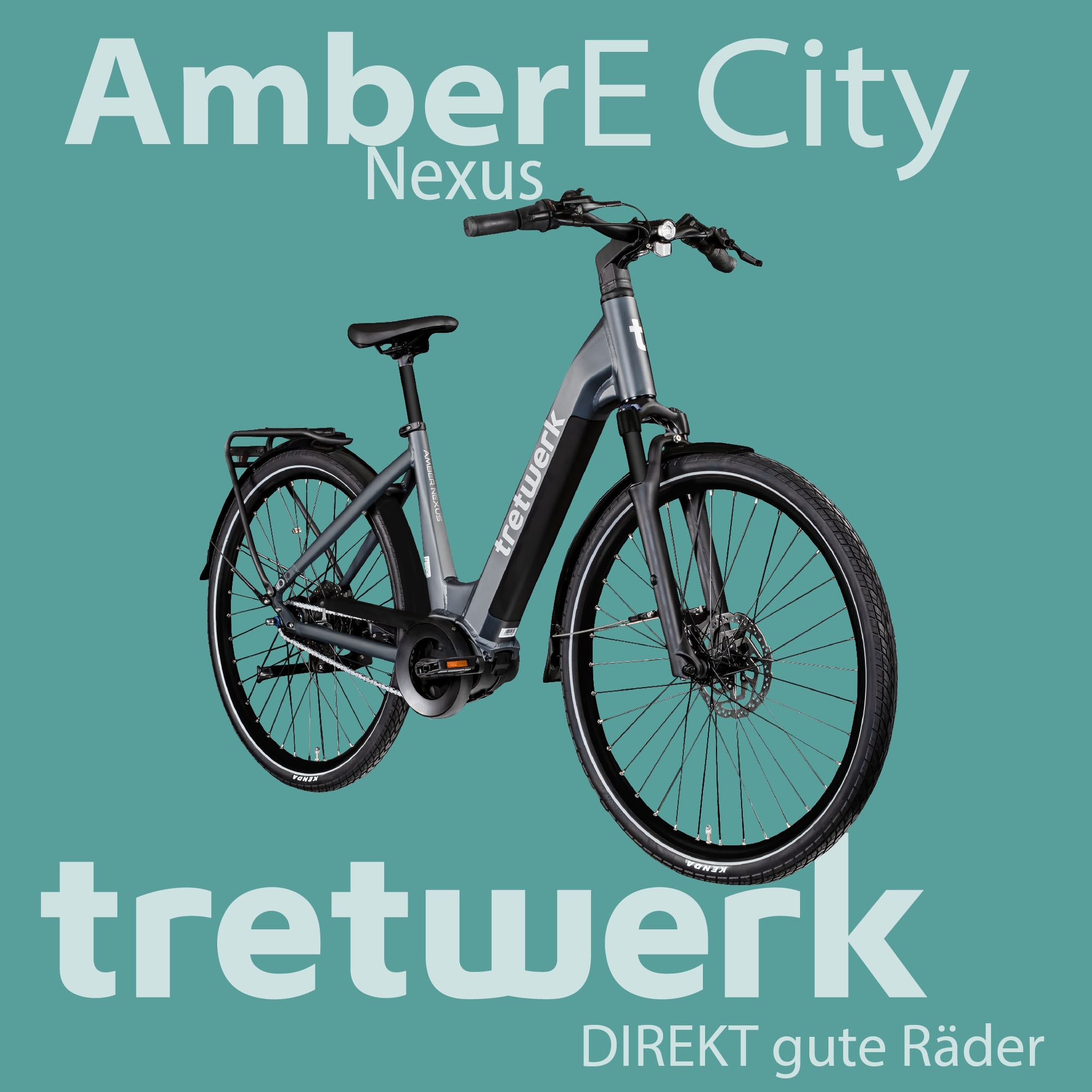 Tretwerk E-Bike »Amber Nexus«, 8 Gang, Mittelmotor 250 W, Tretwerk Amber Nexus E Bike Damen 28 Zoll Elektrofahrrad 155 - 185cm