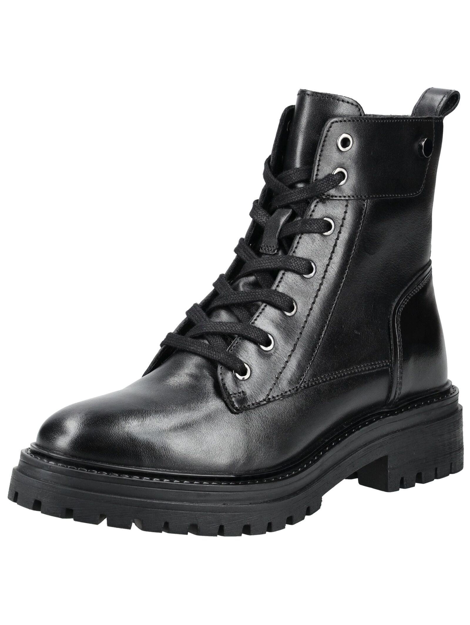 Geox Schnürstiefelette "Geox Stiefelette Glattleder" günstig online kaufen