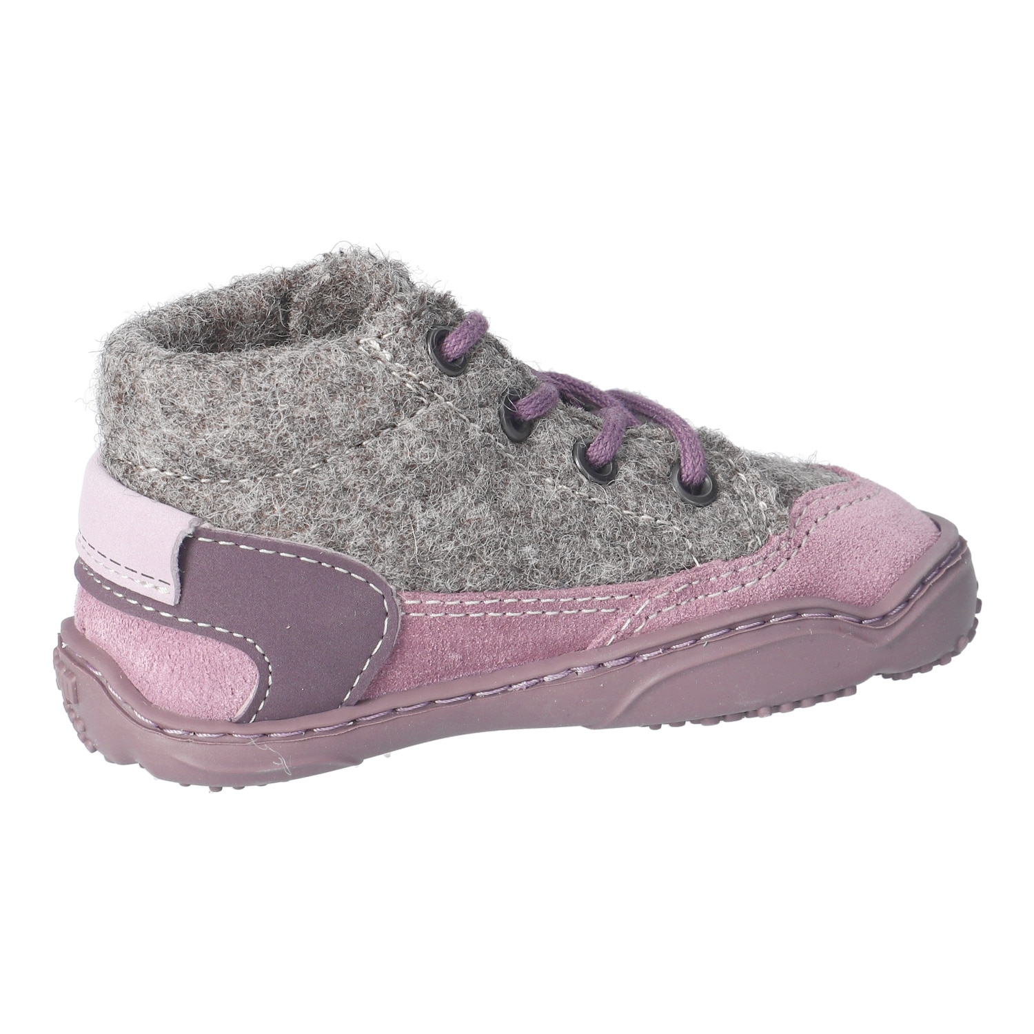 qnuffs Barfußschuh »WEIDE«  Schnürschuh mit Namenschild an der Rückseite