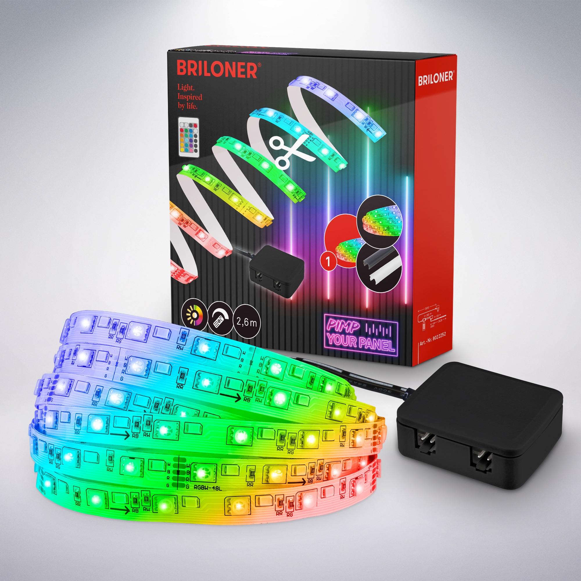 Briloner Leuchten LED-Streifen »Pimp your Panel LED Stri...
