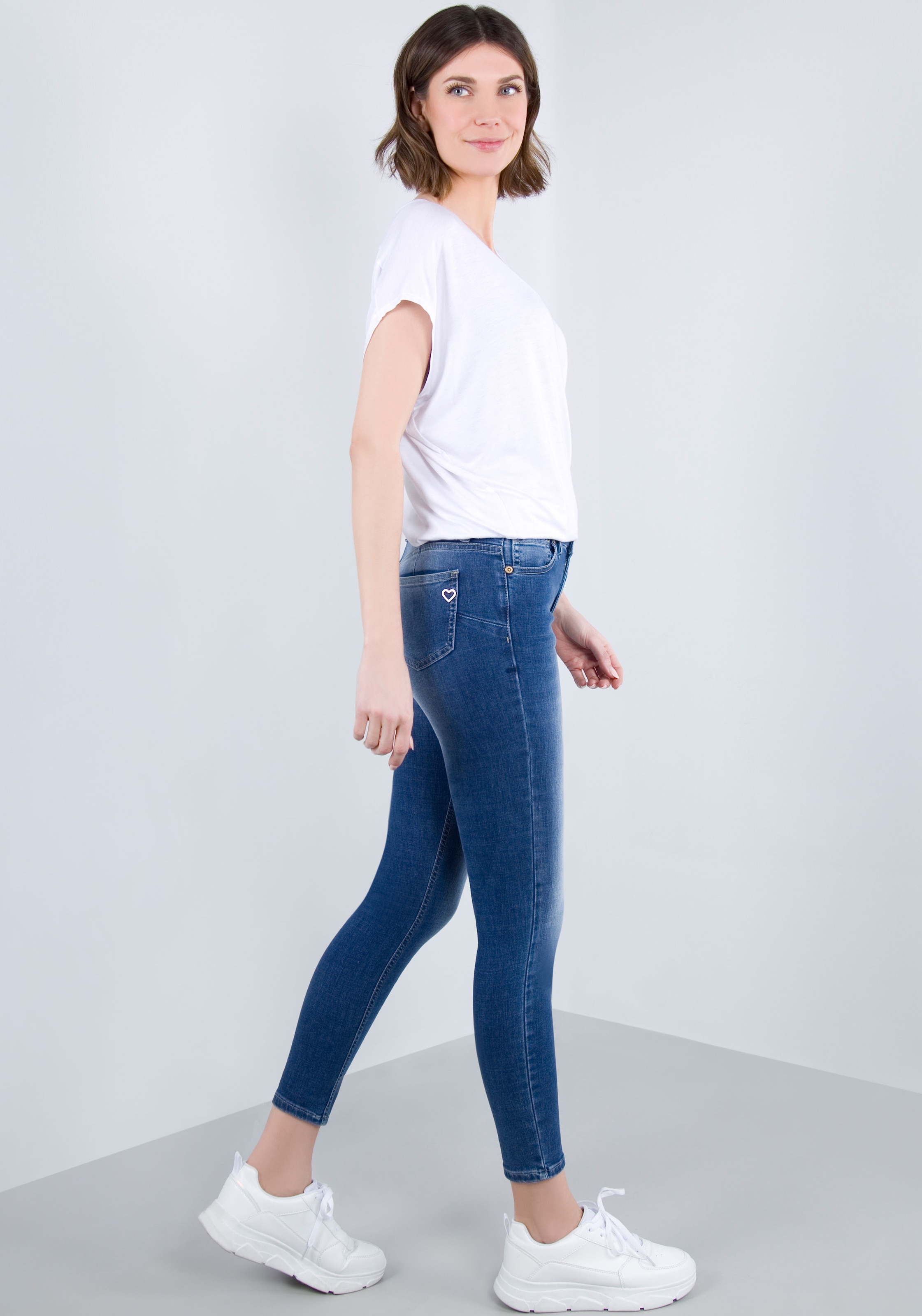 Please Jeans Skinny-fit-Jeans »verkürzte Skinny Denim Superstretch«