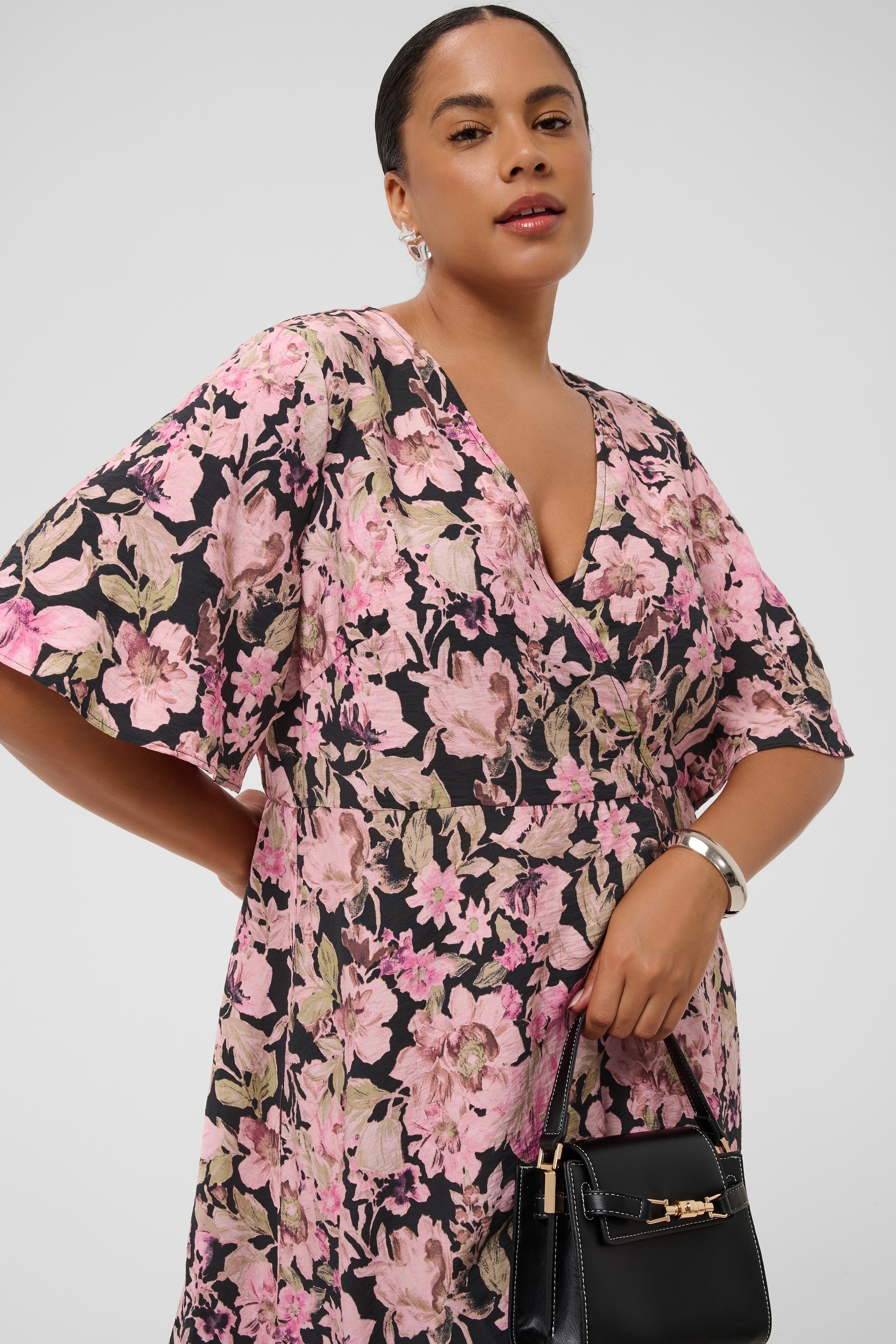 KAFFE Curve Midikleid »Damen Kleid KCsarina«