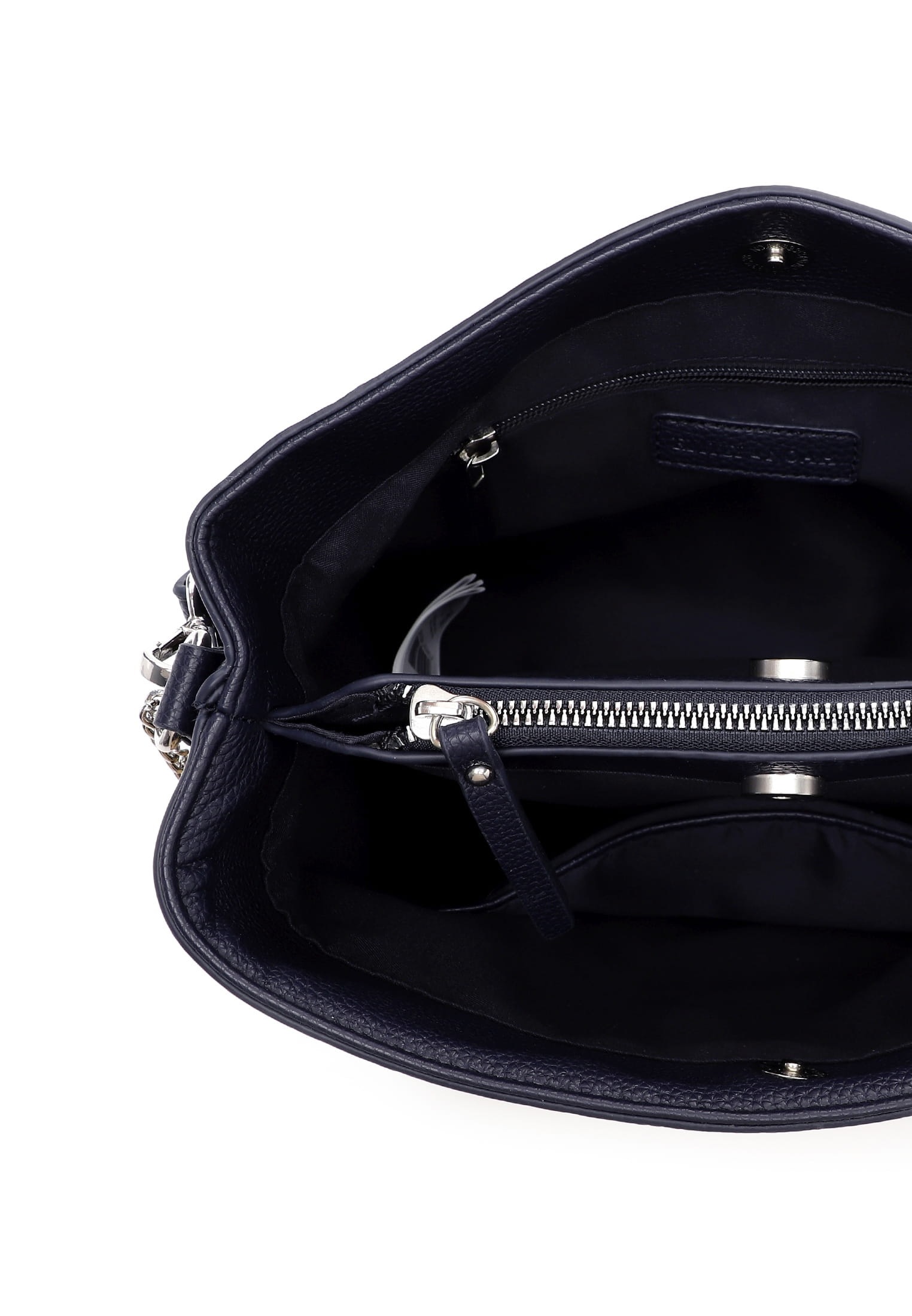 Beuteltasche EMILY & NOAH "Beutel E&N Jella", Damen, Gr. B/H/T: 38cm x 28cm x 13cm 0, blau (blau 500), Polyurethan, Taschen Beuteltasche 3