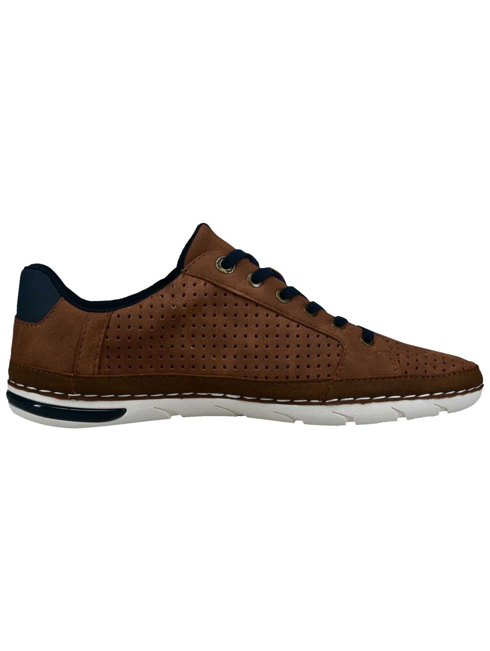 Schnürschuh BUGATTI "bugatti Halbschuhe Lederimitat", Herren, Gr. 41, cognac, Lederimitat, Schuhe Schnürschuh 3