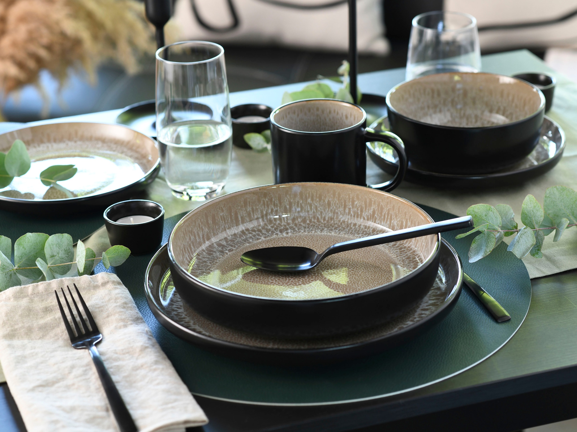 Thumbnail - OTTO home Kombiservice "modernes Geschirr-Set, Service Novalee" hohe Haltbarkeit, spülmaschinen- & mikrowellengeeignet, ...