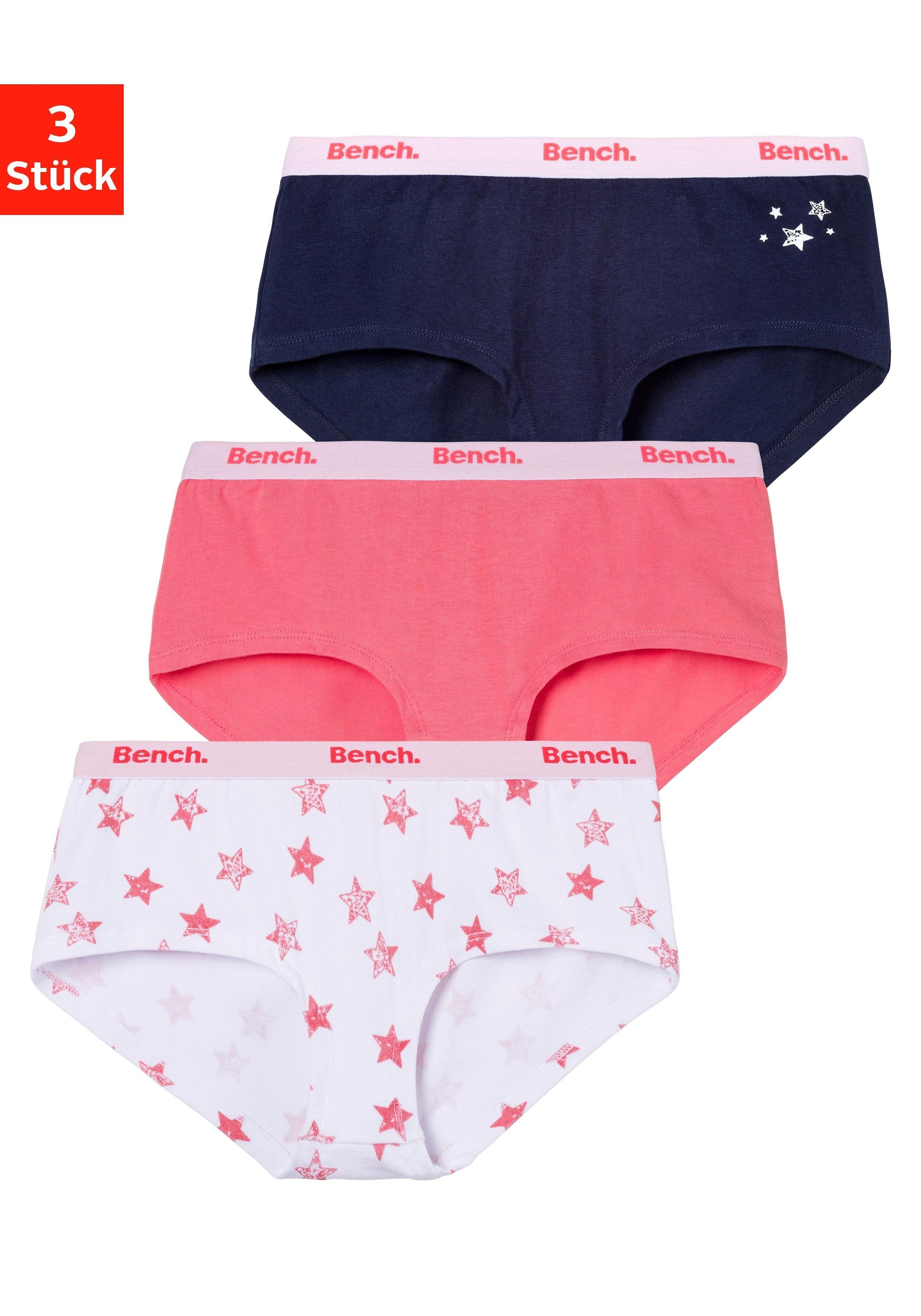 Bench. Panty, 3 St.), BAUR mit (Packung, kaufen Sternen-Druck | online