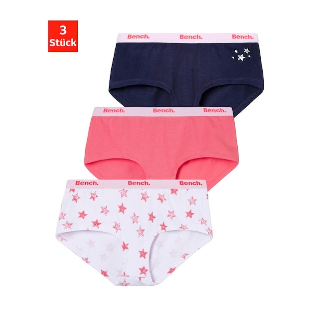 Bench. Panty, (Packung, 3 St.), mit Sternen-Druck online kaufen | BAUR