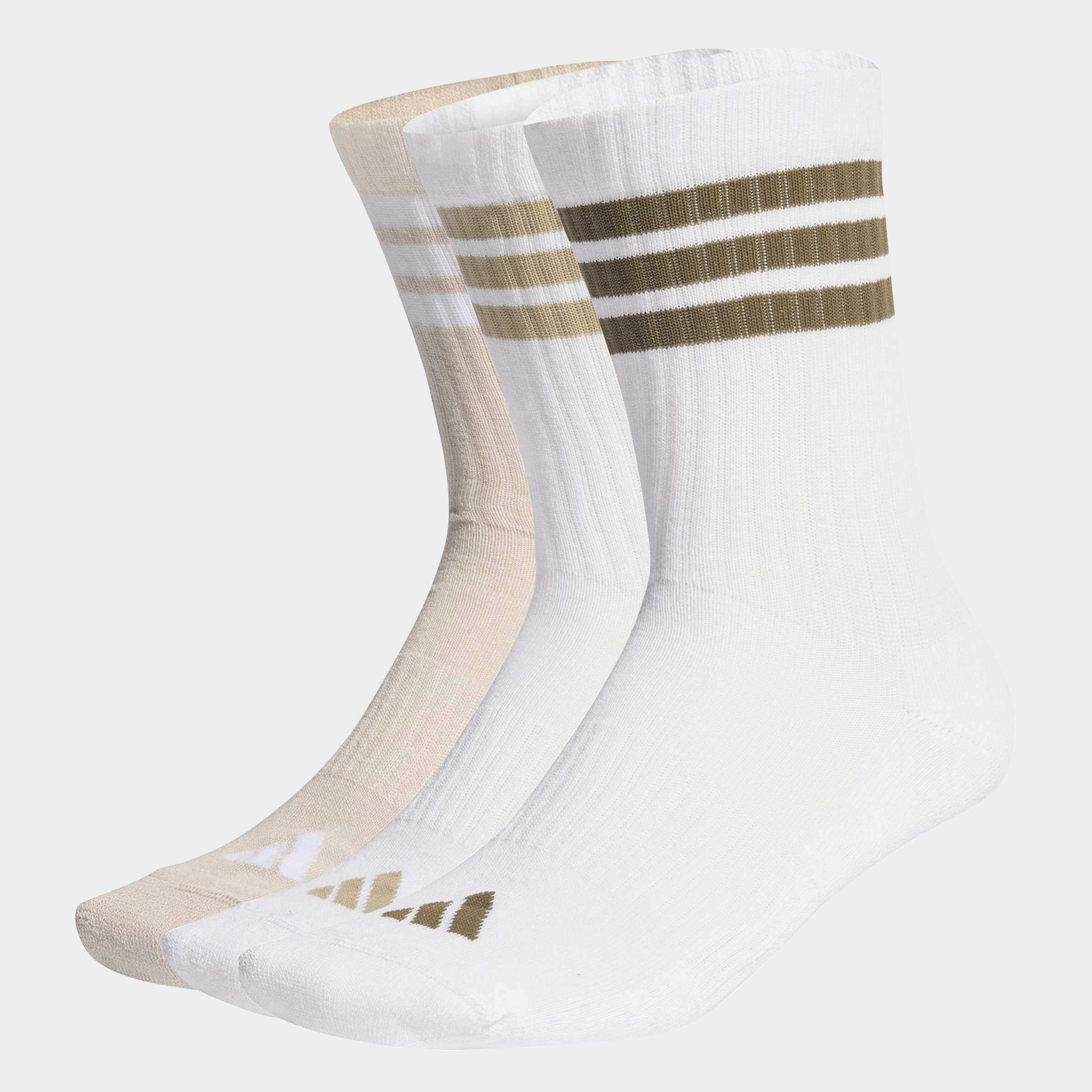 adidas Performance "3-STREIFEN, KNÖCHELLANG, MIT POLSTERUNG, 3ER-PACK" 3 Paar tlg. für sportive Aktivitäten und Fitness, 3er-Pack, neutraler Schnitt