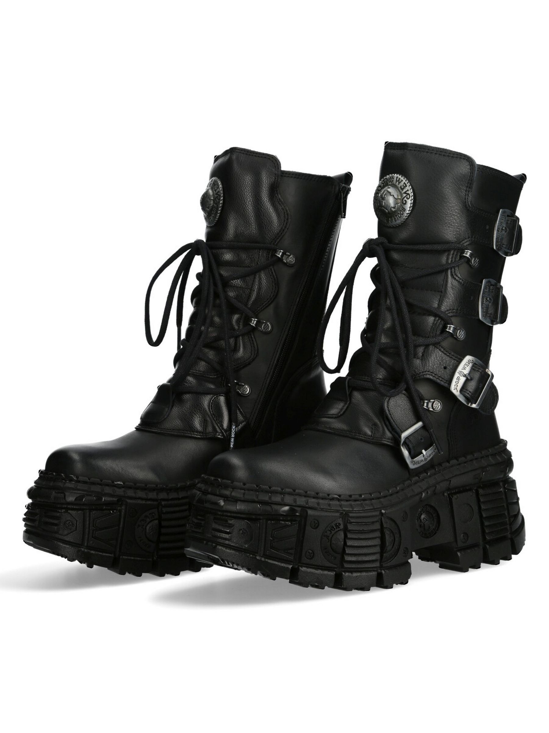NEW ROCK Ankleboots »Plateau Boots WALL373-S5«  Handgefertigt, Made in Spain