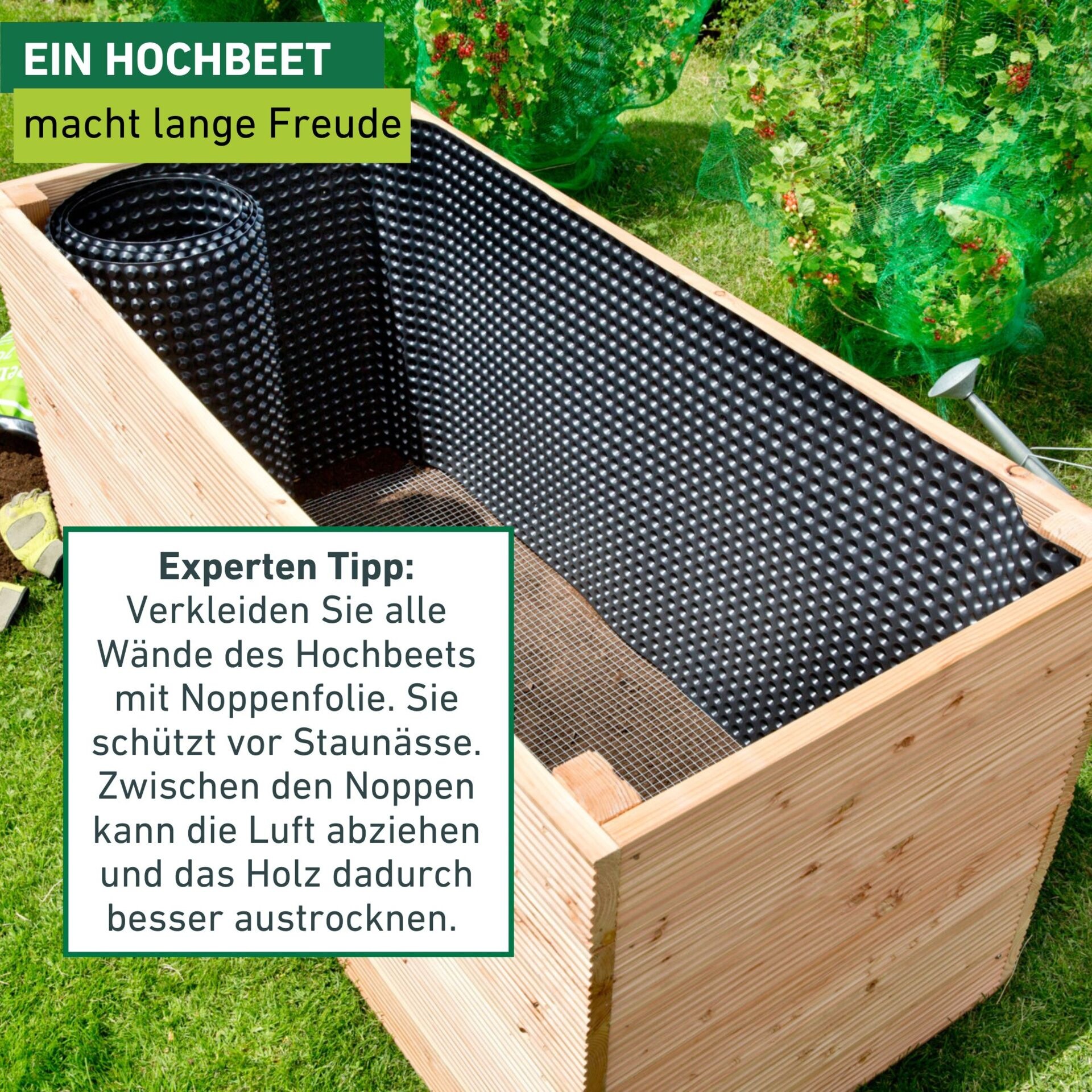 Windhager Hochbeet »Befestigungsnägel für Hochbeet Noppenfolie 100 Stk.« robuste Stahl Dichtnägel für Noppenbahn 3,5 x 30 mm
