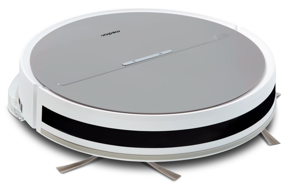 Medion® Saugroboter »E35 SW (MD 18035), Gyro-Navigation in S-Linien, 2 kPa Saugleistung«, Wischfunktion, 120 min Laufzeit, integriertes Zubehör