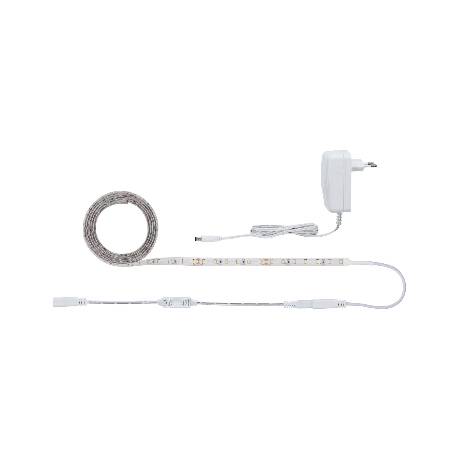 Paulmann LED-Streifen »SimpLED Power Set 1,5m 17W 230/24V DC weiß Kunststoff«, 1 St.-flammig, inkl Dimm/Switch