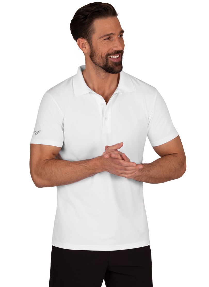 Poloshirt »TRIGEMA Poloshirt aus Polyester mit Knopfleiste«