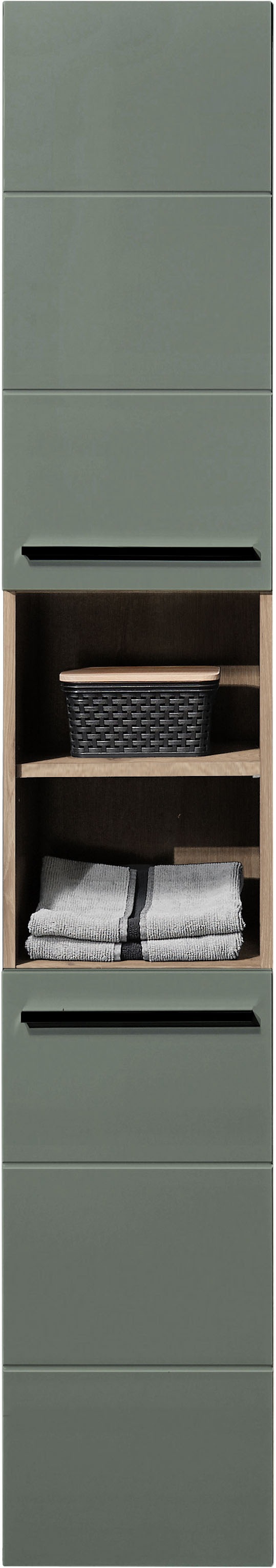 BASIC by Balculina Hochschrank »Vista BxHxT 34x190x31 cm« 1 Stk. tlg. Breite 34cm, Kunststoffgriffe, Made in Europa