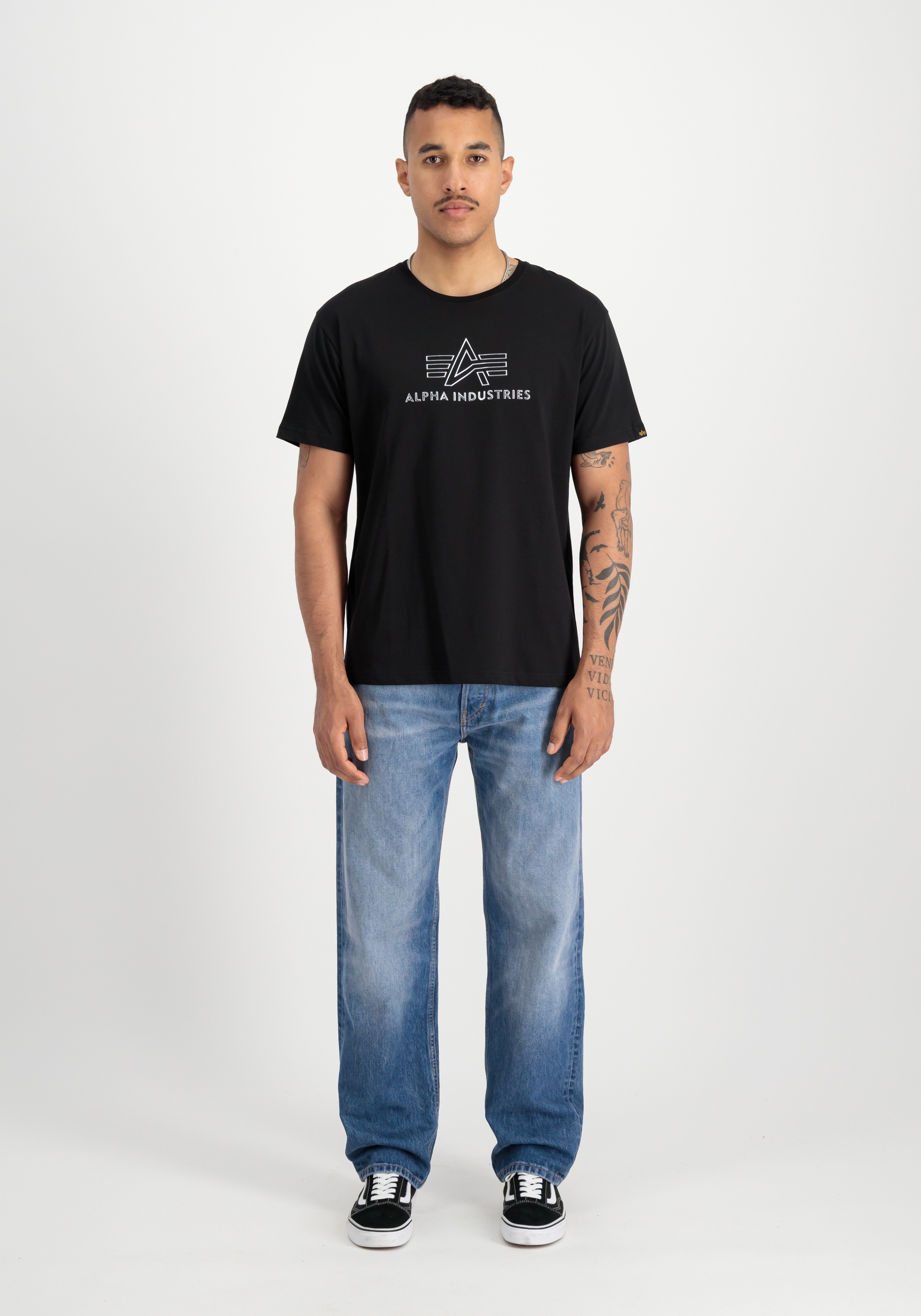 Alpha Industries T-Shirt »Alpha Industries Men - T-Shirts Basic Mid Logo TPU T-Shirt«