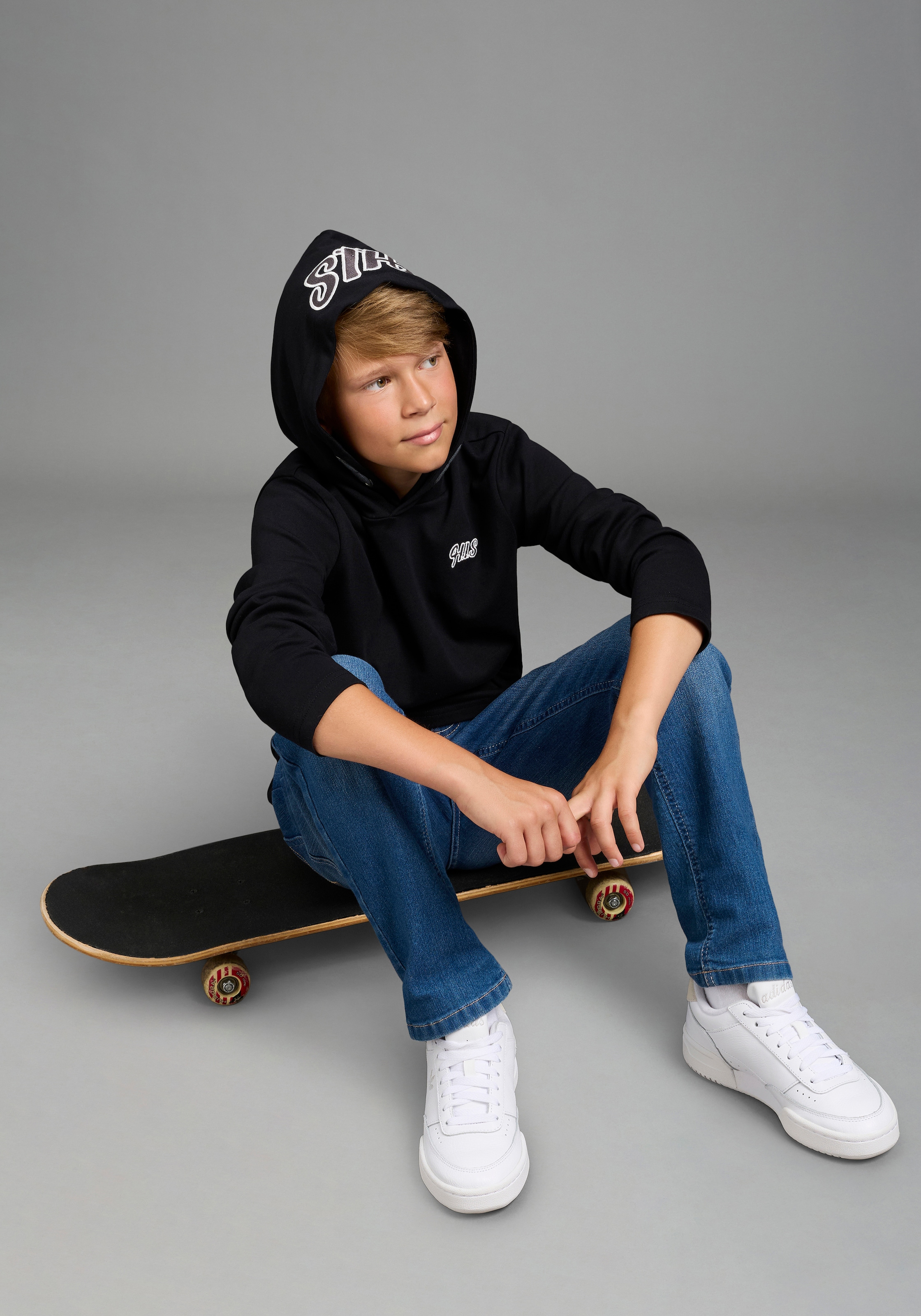 H.I.S Relax-fit-Jeans »H.I.S Stretchjeans in gerader Form für Jungen« Für TEENS. Gerade Jeans in authentischer Waschung