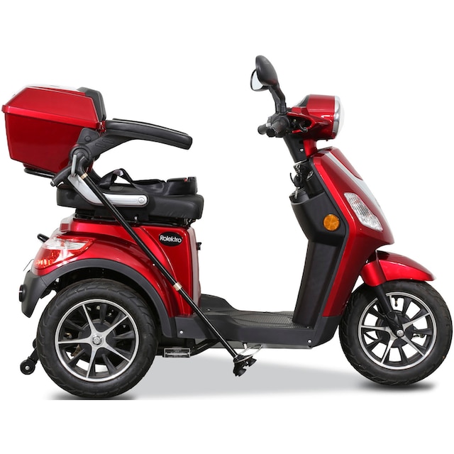 Rolektro Elektromobil »E-Trike 25 V.2, Blei-Gel-Akku«, 1000 W, 25 km/h, (mit  Topcase) per Raten | BAUR