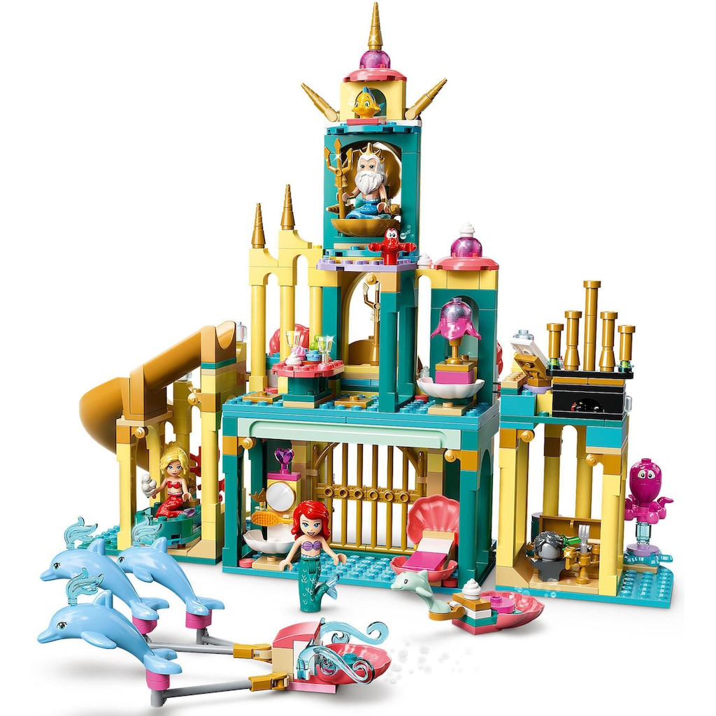 LEGO® Konstruktionsspielsteine »Arielles Unterwasserschloss (43207), LEGO® Disney Princess«, (498 St.)