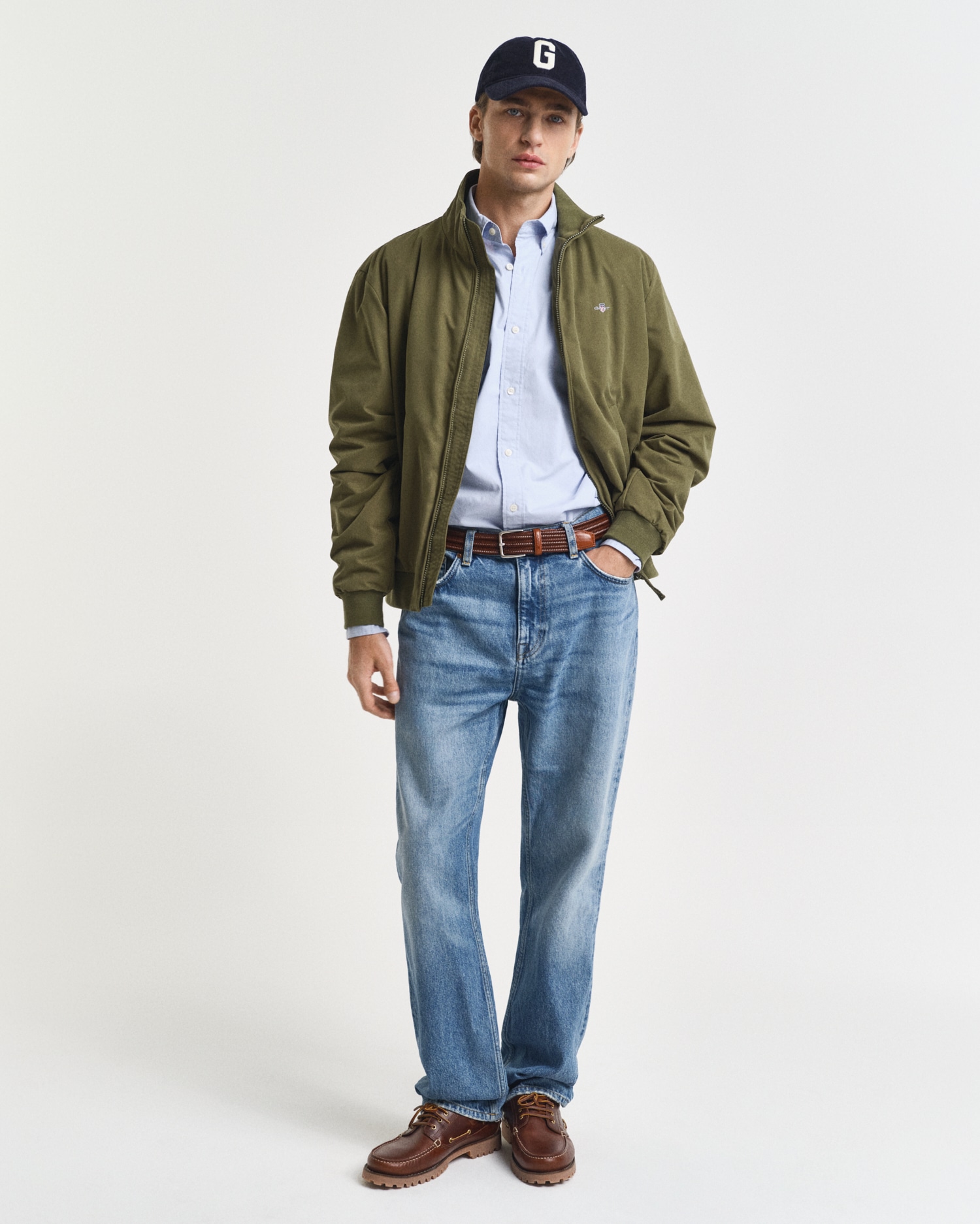 Gant Langarmhemd »Slim Fit Popeline Hemd leichte Baumwolle strapazierfähig pflegeleicht«, mit klassischer Logostickerei auf der Brust