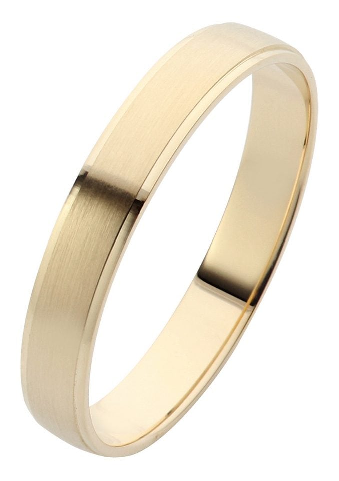 Firetti Trauring »Schmuck Geschenk Gold 375 Hochzeit Ehering Trauring "LIEBE"«, Made in Germany, wahlweise mit oder ohne Brillant