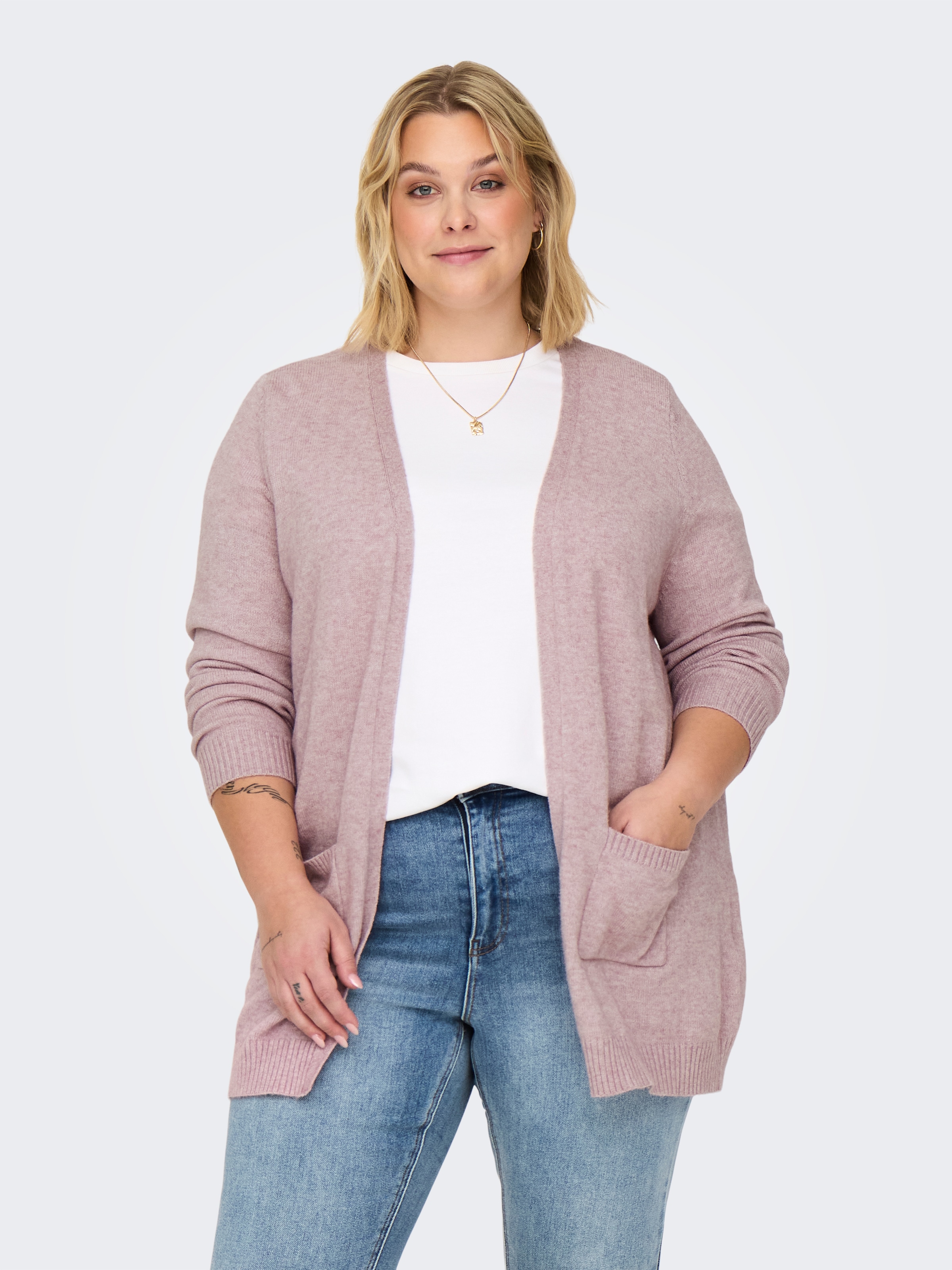 ONLY CARMAKOMA Strickjacke »CARESLY L/S OPEN CARDIGAN NOOS KNT«