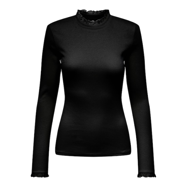 ONLY Langarmshirt »ONLNEW LESLIE L/S LACE MIX TOP JRS« für bestellen | BAUR