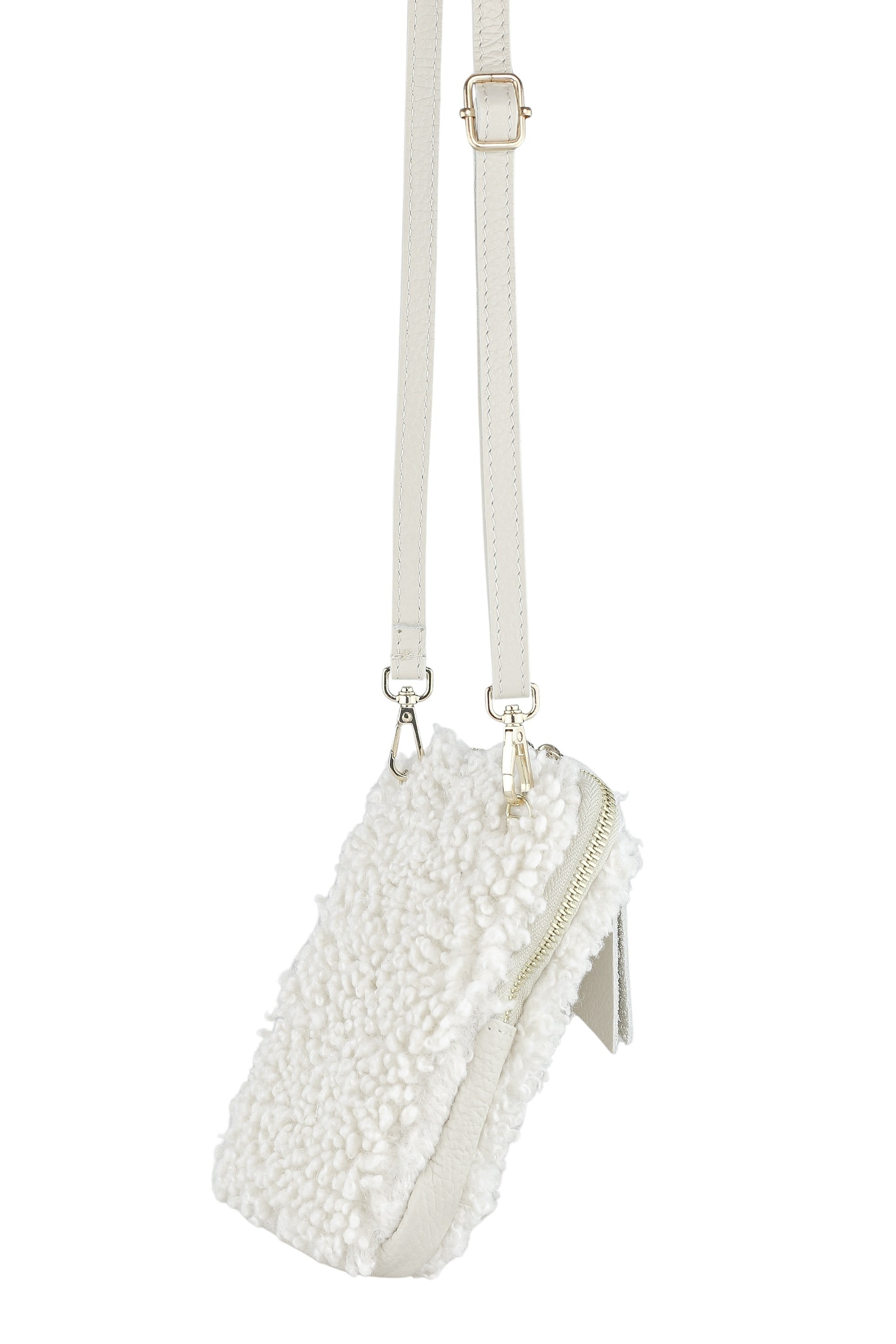 COLLEZIONE ALESSANDRO Umhängetasche »Flausch«, Made in Italy, Echt Leder