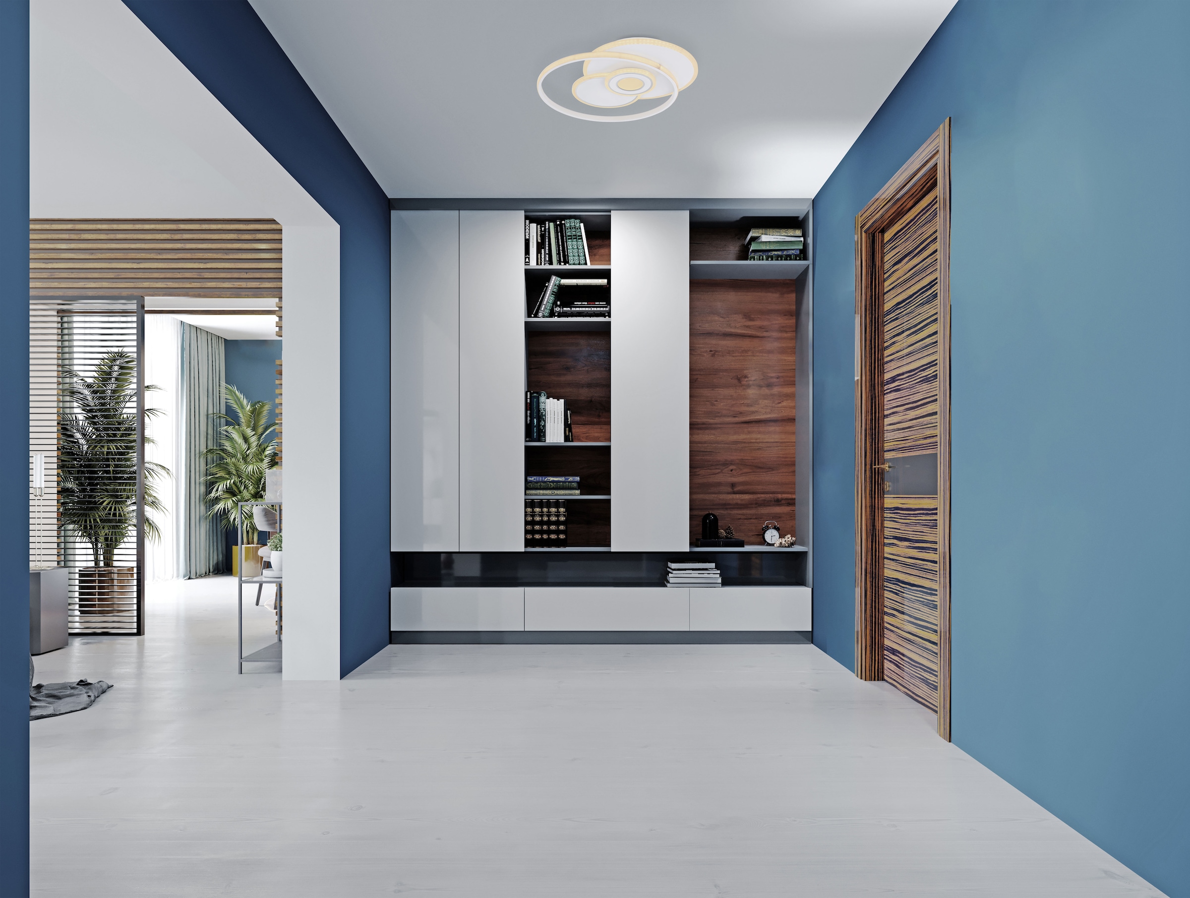 GLOBO LIGHTING LED Deckenleuchte »RODERICK«, Leuchtmittel LED-Modul | LED fest integriert, Deckenlampe/rund/Wohnzimmer/Schlafzimmer/modern