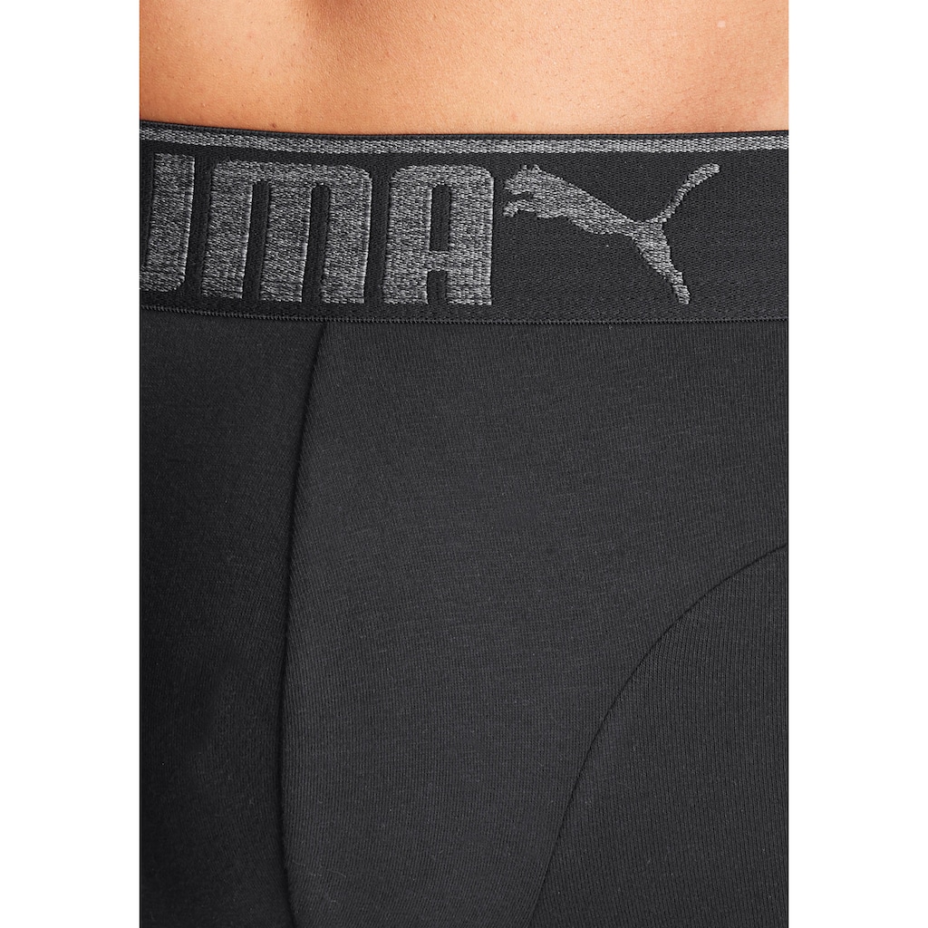 PUMA Boxershorts »Lifestyle Sueded Cotton Boxer 3P«, (Packung, 3 St.)