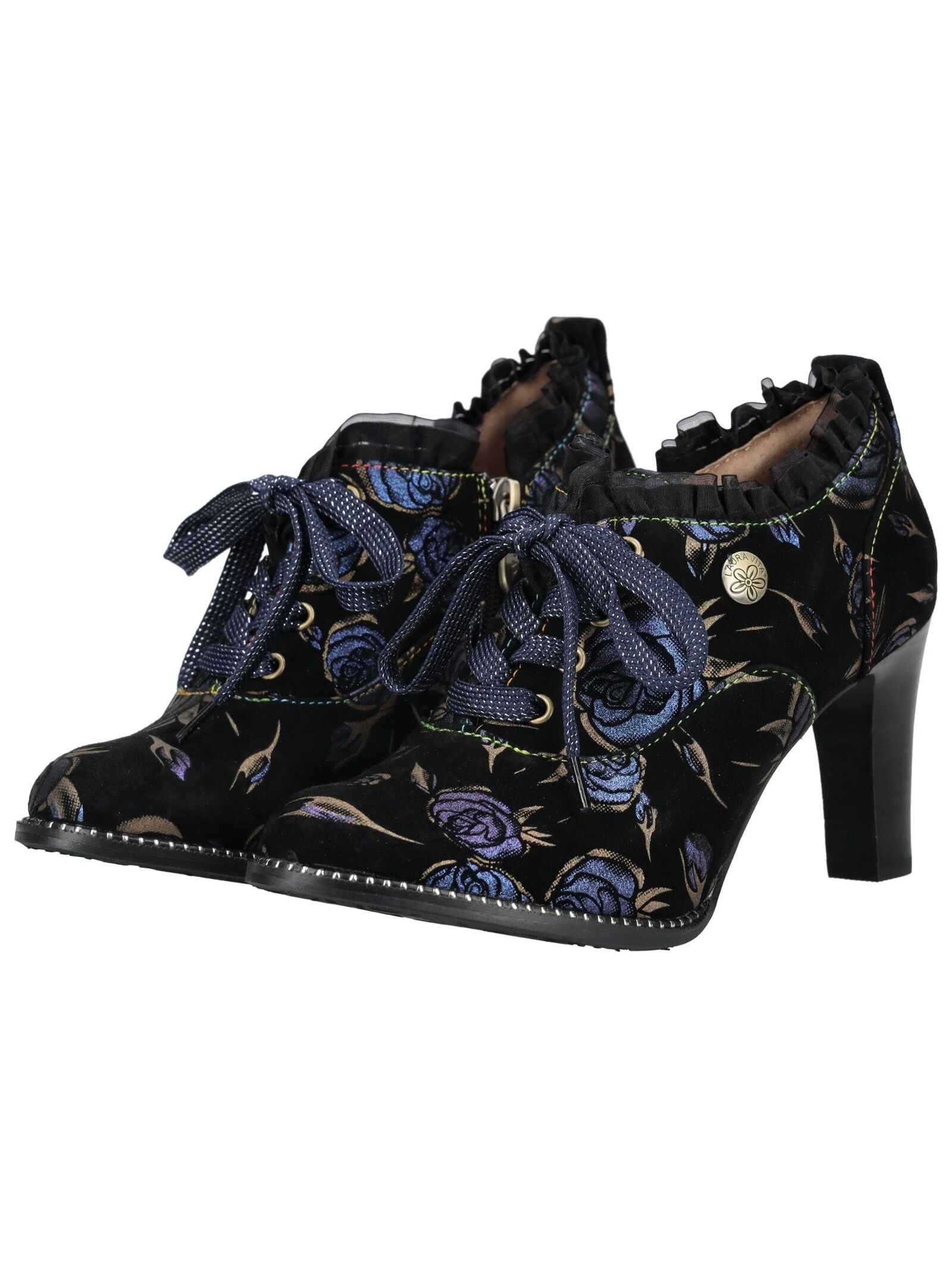 LAURA VITA Schnürstiefelette »LAURA VITA Stiefelette Veloursleder«