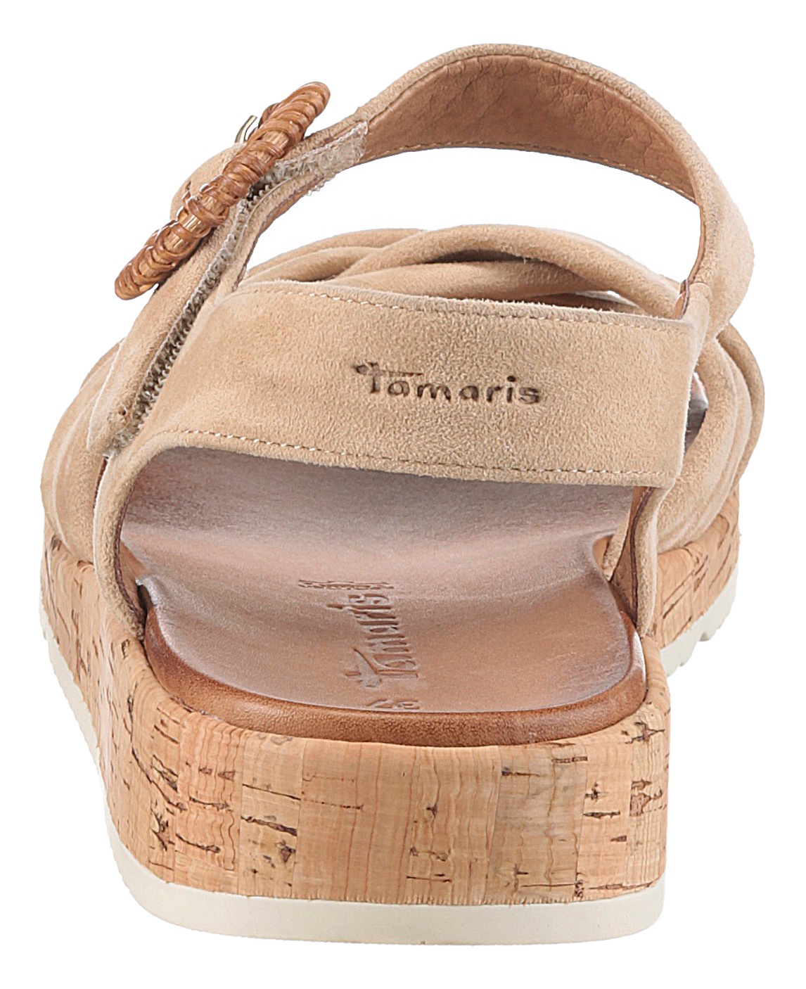 Tamaris Sandalette, Plateau, Sommerschuh, Riemchensandale mit hübscher Zierschnalle