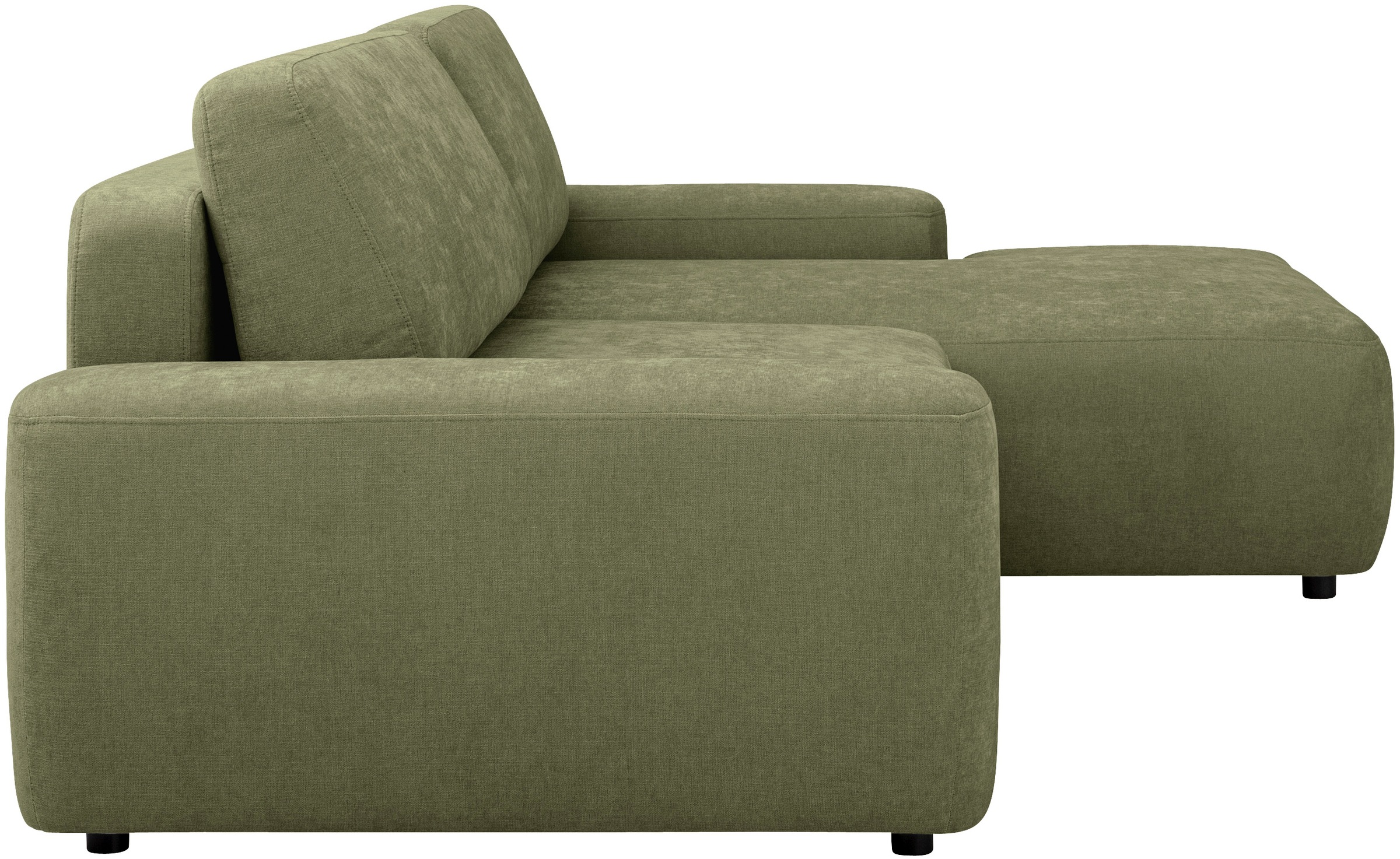 INOSIGN Ecksofa »TORGE (264cm), Schlafsofa in Cord, Samtvelours o Struktur fein, L-Form«, Schlaffunktion, Bettkasten, Liegefläche: 125/210 cm