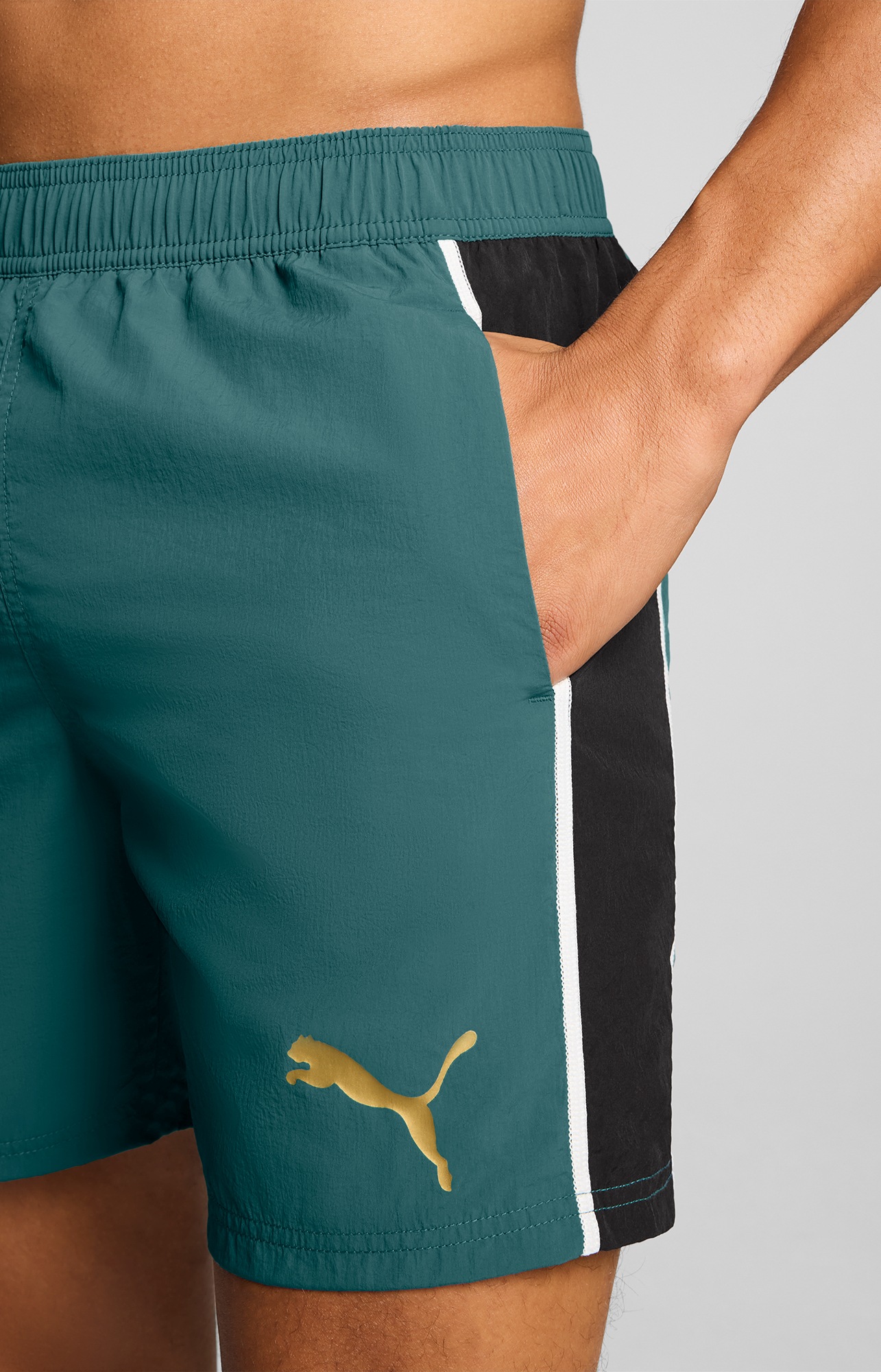 Puma Short De Bain 701237076 Emerald Green / Black XS Homme 2