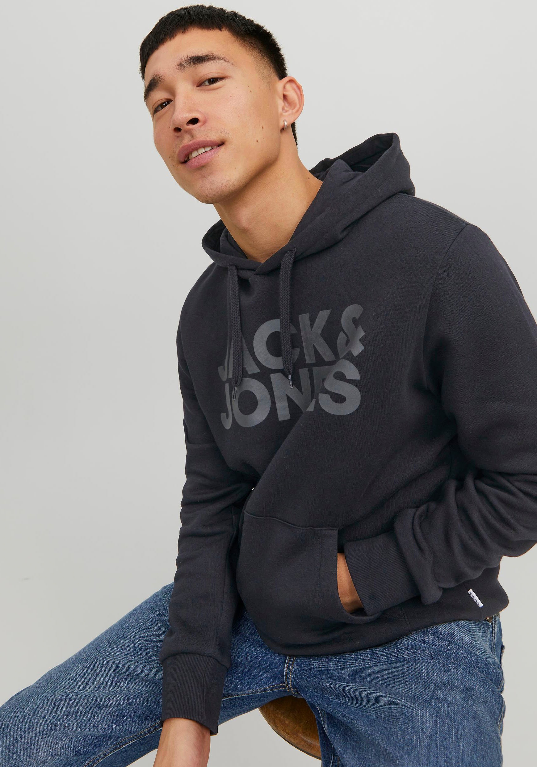 Jack & Jones Kapuzensweatshirt "JJECORP LOGO SWEAT HOOD NOOS", mit Logo Pri günstig online kaufen