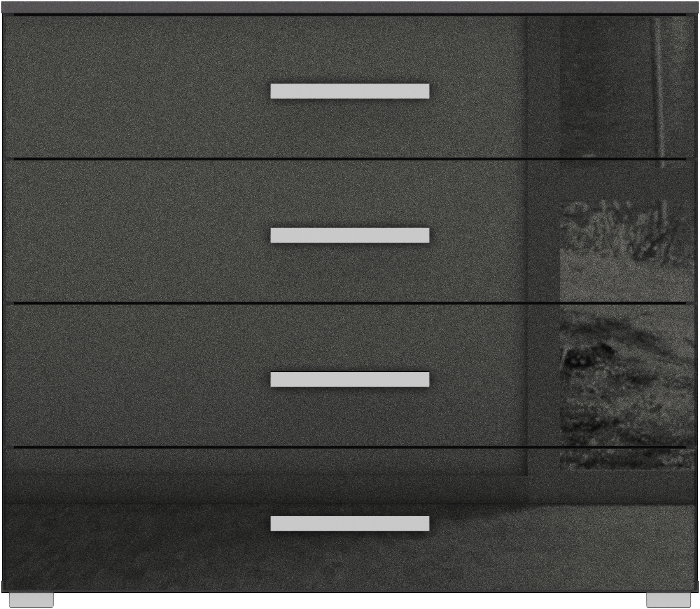 rauch Schubkastenkommode »Sideboard Kommode Schubkastenkommode KOLUNA mit Hochglanzfront«, (Breite 80 cm inkl. Soft-Close-Funktion), vier große und geräumige Schubladen mit viel Stauraum MADE IN GERMANY