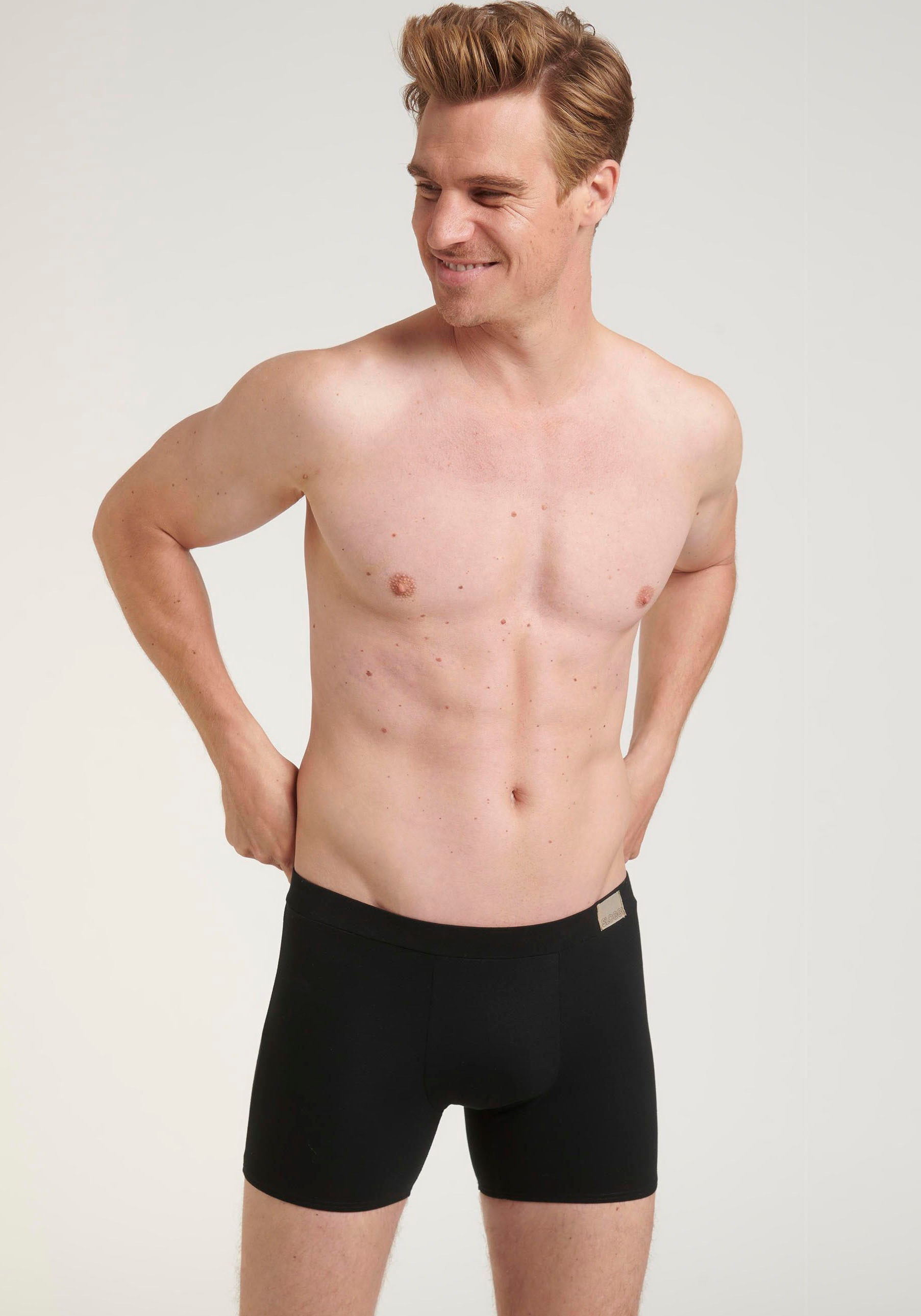 Thumbnail - sloggi Boxershorts "Men GO Natural" 2er Pack, mit langem Bein, eng anliegend, ohne Eingriff