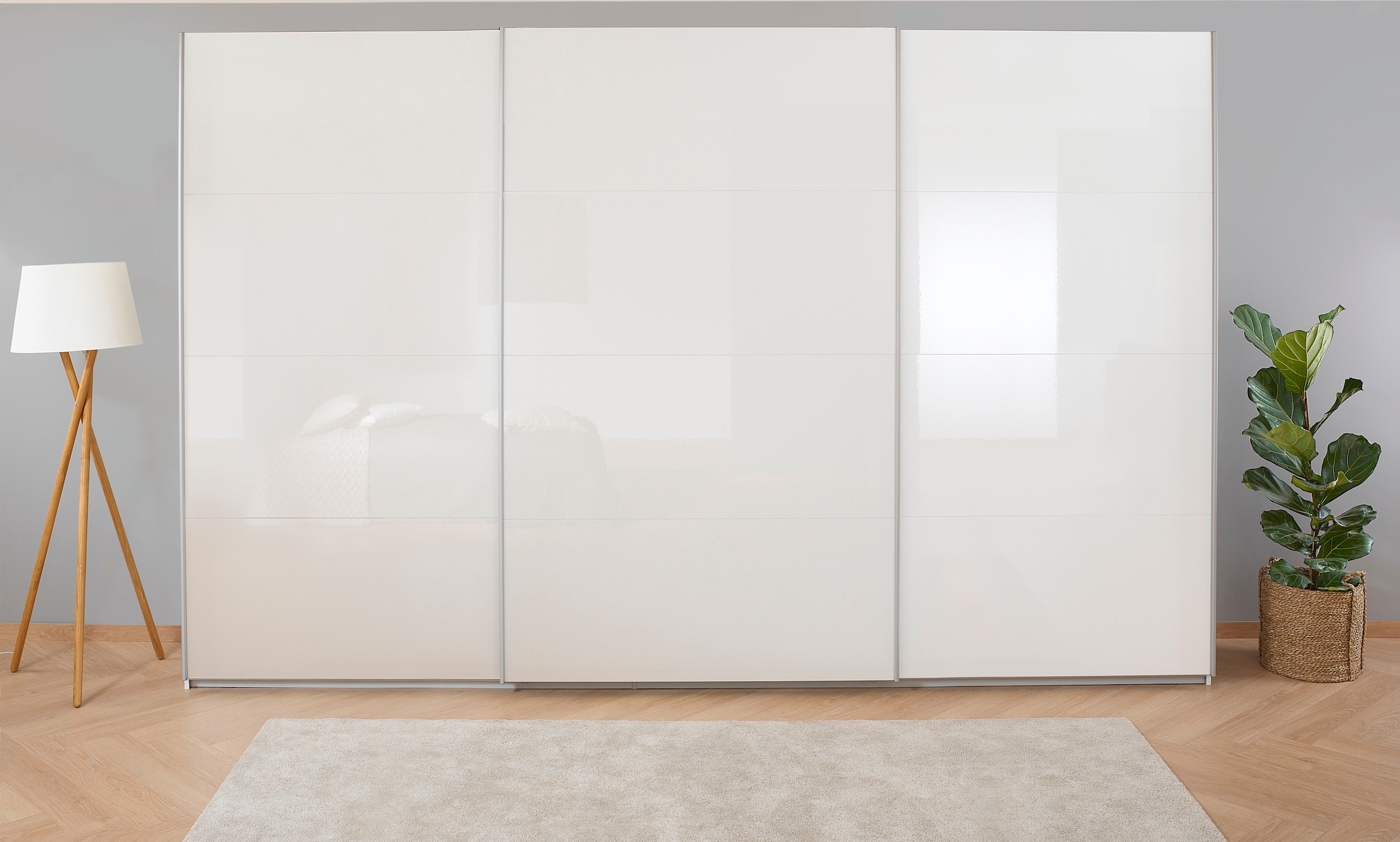 OTTO home Kleiderschrank "Mehrzweckschrank Aktenschrank Möbel Mietswohnung Schlafzimmer KOLUNA" 3 Ausstattungen BASIC/CLASSIC/PREMIUM (inkl. SOFT-CLOSE-FUNKTION), Breiten 203/271/315/360cm Höhen 210/229 Hochglanzfront MADE IN GERMANY