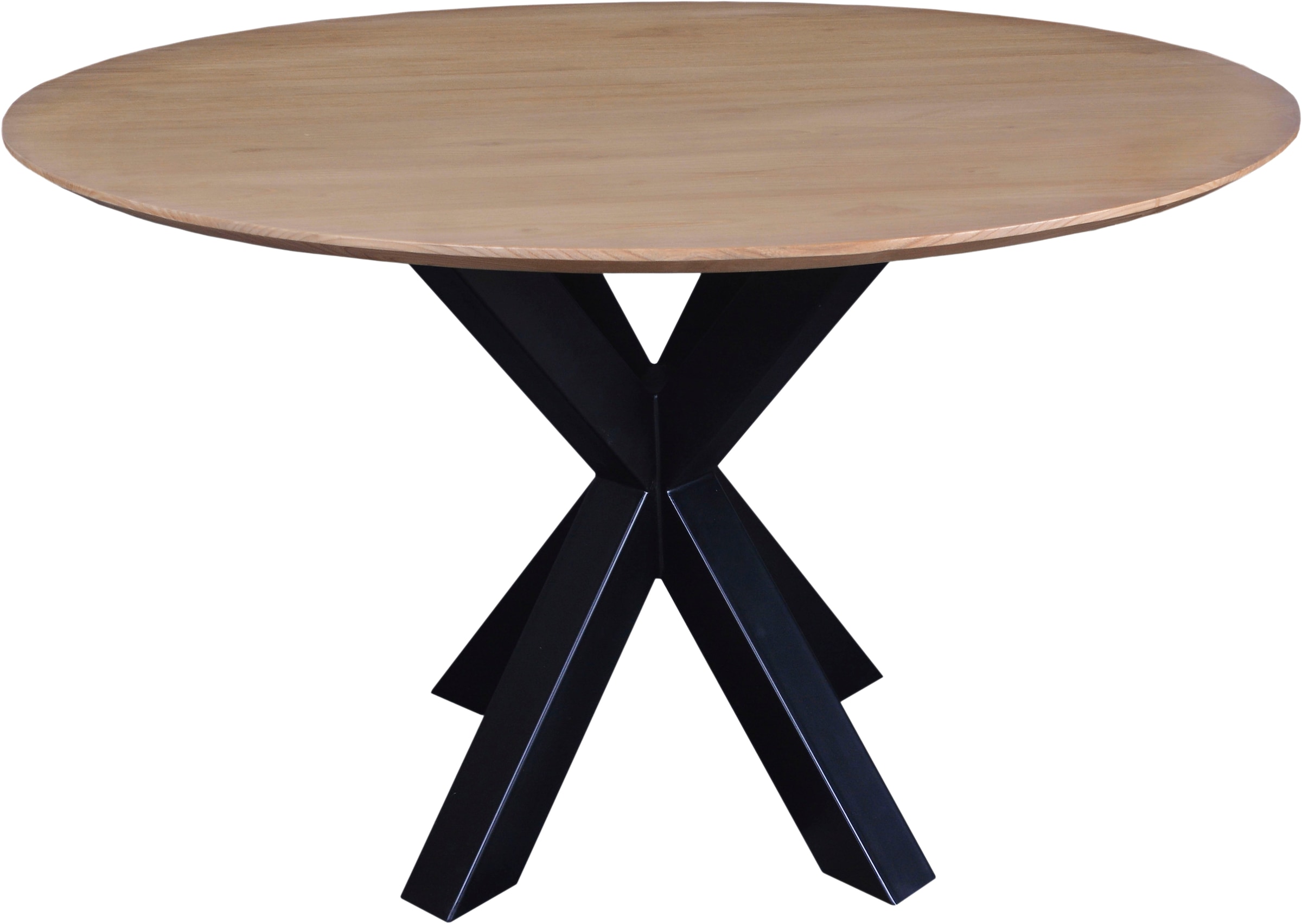 SIT Esstisch "Olbia aus Sungkaiholz 120 x 120 cm – Schweizer Kante" 1 Stk. tlg. Naturbelassene Oberfläche mit sichtbarer Holzmaserung, 3 cm stark