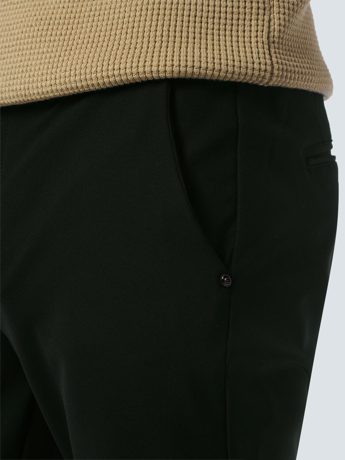 Chinohose NO EXCESS "No Excess Stretch Chino für Herren - The Sedoc Pants", Herren, Gr. M/34, Länge 34, schwarz, 88% Polyamid, 12% Elasthan, Hosen Chinohose 3