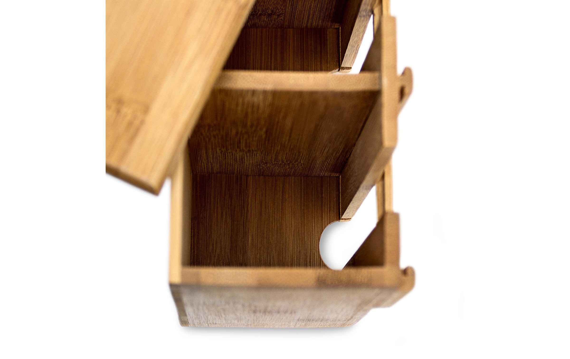 relaxdays Teebox »4 Fächer« Holzart: Bambus (China)